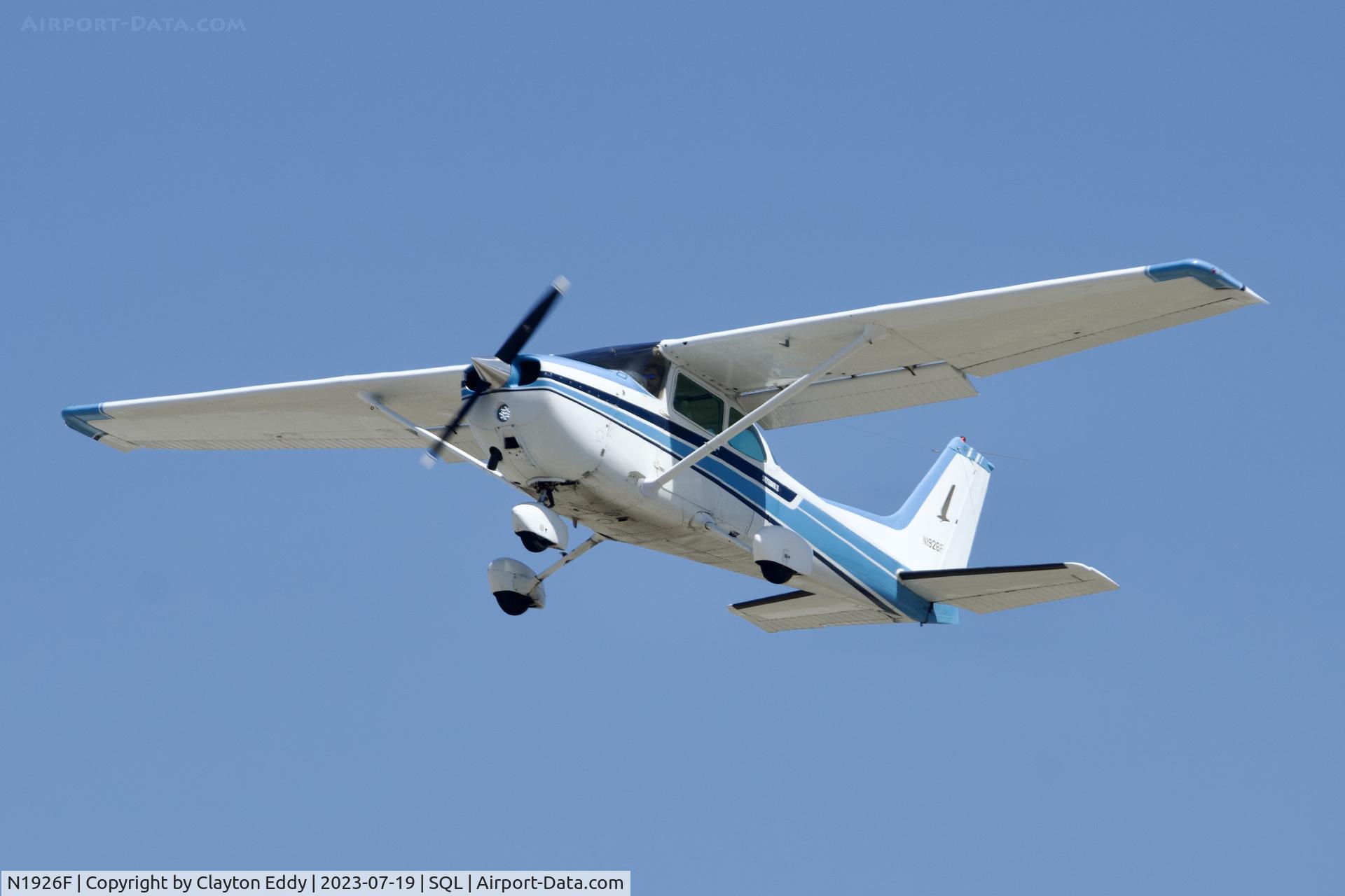 N1926F, 1979 Cessna 172N Skyhawk II C/N 17273017, San Carlos airport in California 2023.