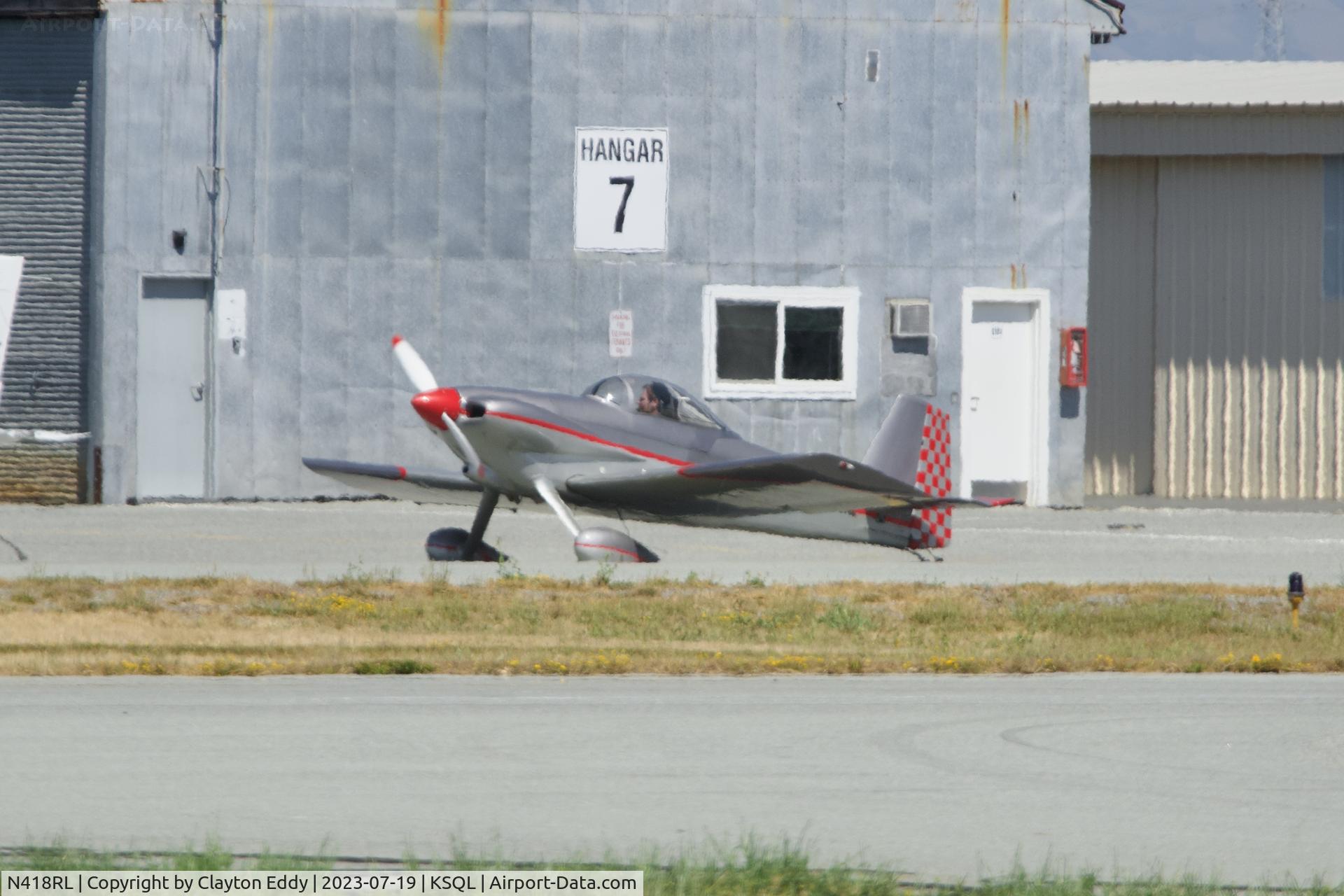 N418RL, 2004 Greener Robert RG-3B C/N RG002, San Carlos airport in California 2023.