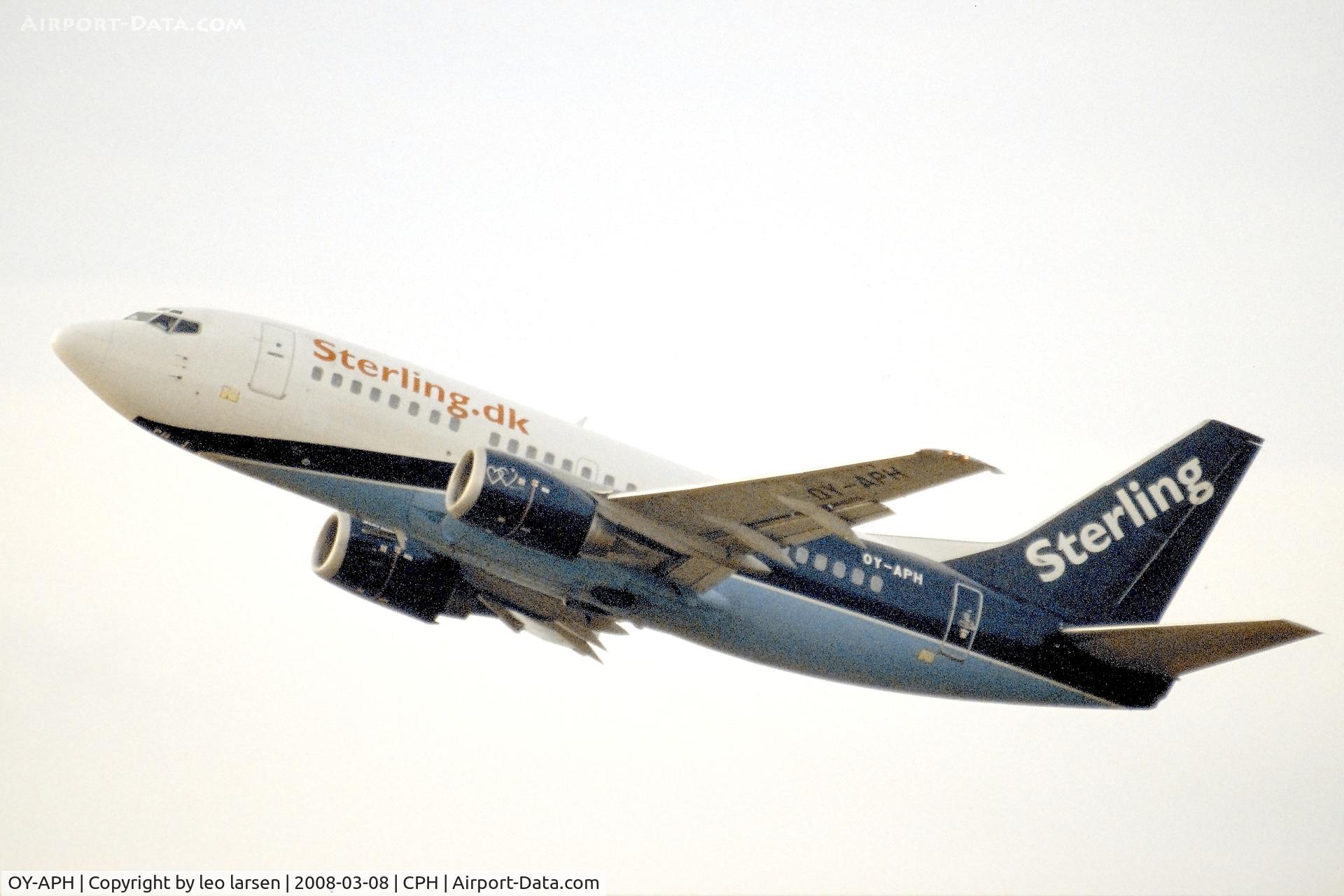 OY-APH, 1997 Boeing 737-5L9 C/N 28721, Copenhagen 8.3.2008