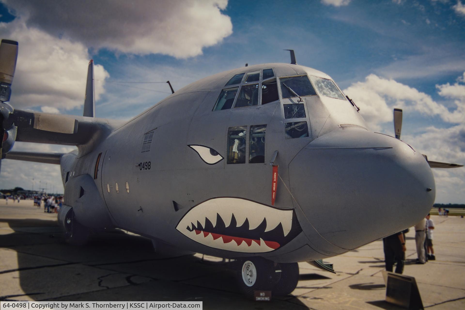 64-0498, 1964 Lockheed C-130E-LM Hercules C/N 382-3982, Photo was taken at an open house at Shaw AFB, SC in 1994. The aircraft was stationed at Pope AFB, NC at the time.