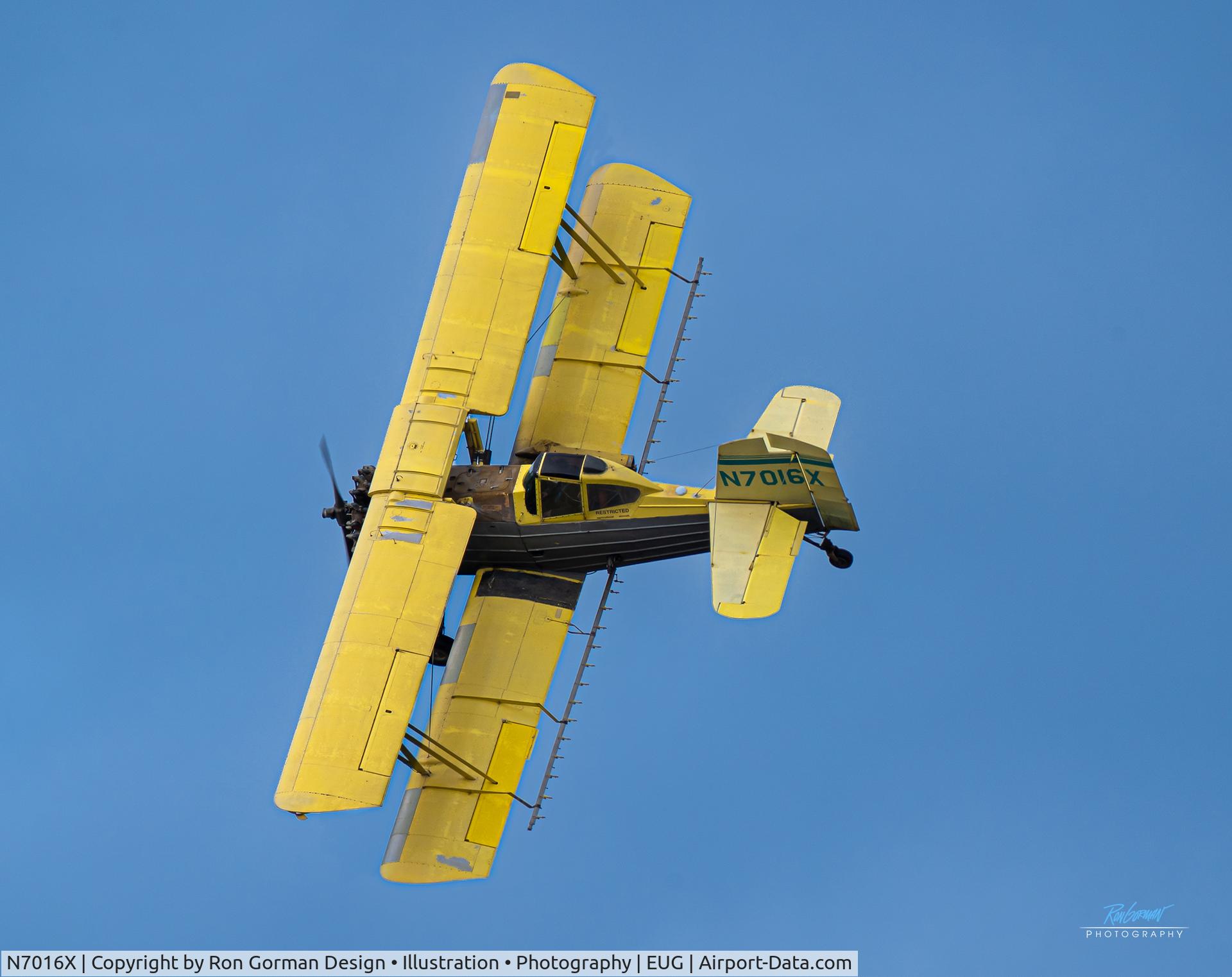 N7016X, 1979 Schweizer G-164B Ag-Cat B C/N 559B, Photographed near Finley National Wildlife Reserve. Eugene Oregon