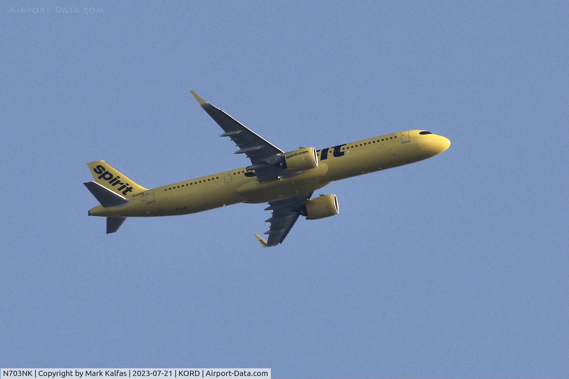 N703NK, 2023 AIRBUS A321-271NX C/N 11383, Spirit Airlines A21N N703NK NKS19 FLL-ORD