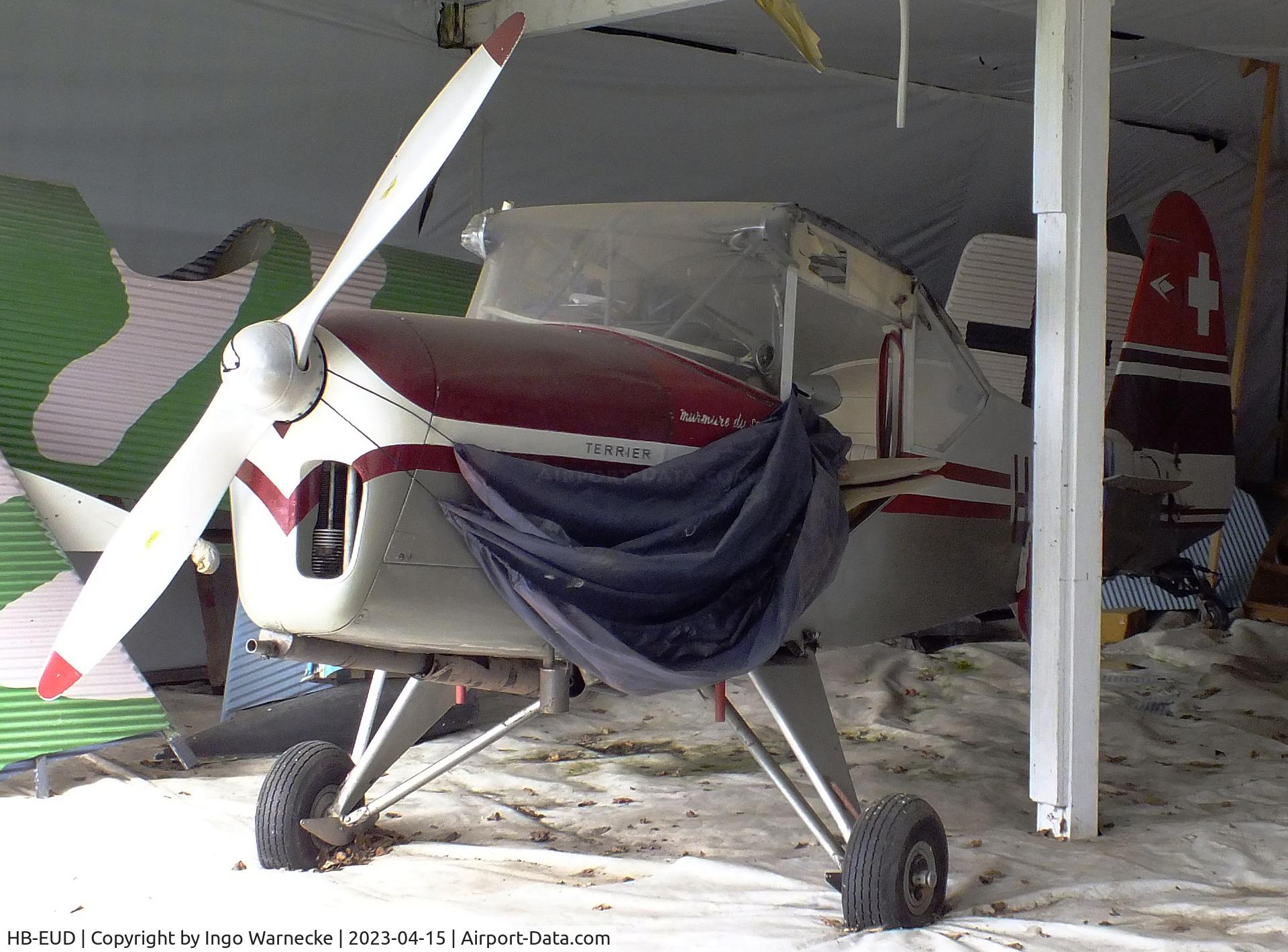 HB-EUD, Beagle A-61 Terrier 2 C/N B.616, Beagle A.61 Terrier II awaiting repair/restoration at the Internationales Luftfahrtmuseum, Schwenningen