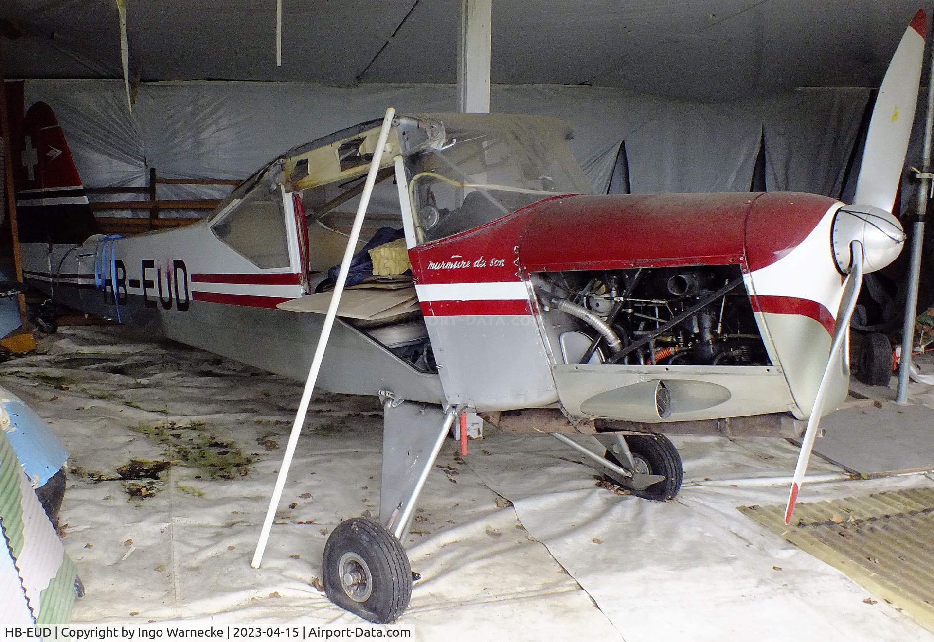 HB-EUD, Beagle A-61 Terrier 2 C/N B.616, Beagle A.61 Terrier II awaiting repair/restoration at the Internationales Luftfahrtmuseum, Schwenningen