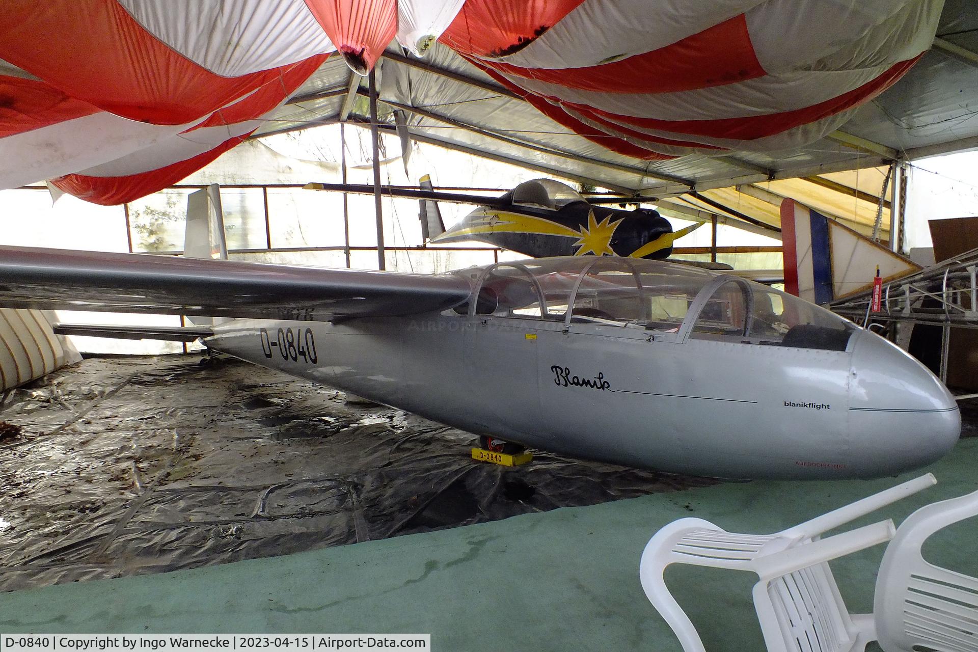 D-0840, 1972 Let L-13 C/N 175107, Let L-13 Blanik at the Internationales Luftfahrtmuseum, Schwenningen