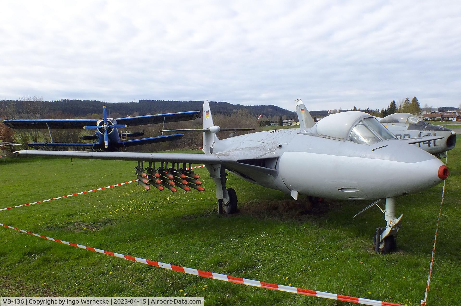 VB-136, Hawker Sea Hawk Mk.100 C/N 6686, Hawker Sea Hawk Mk100 at the Internationales Luftfahrtmuseum, Schwenningen