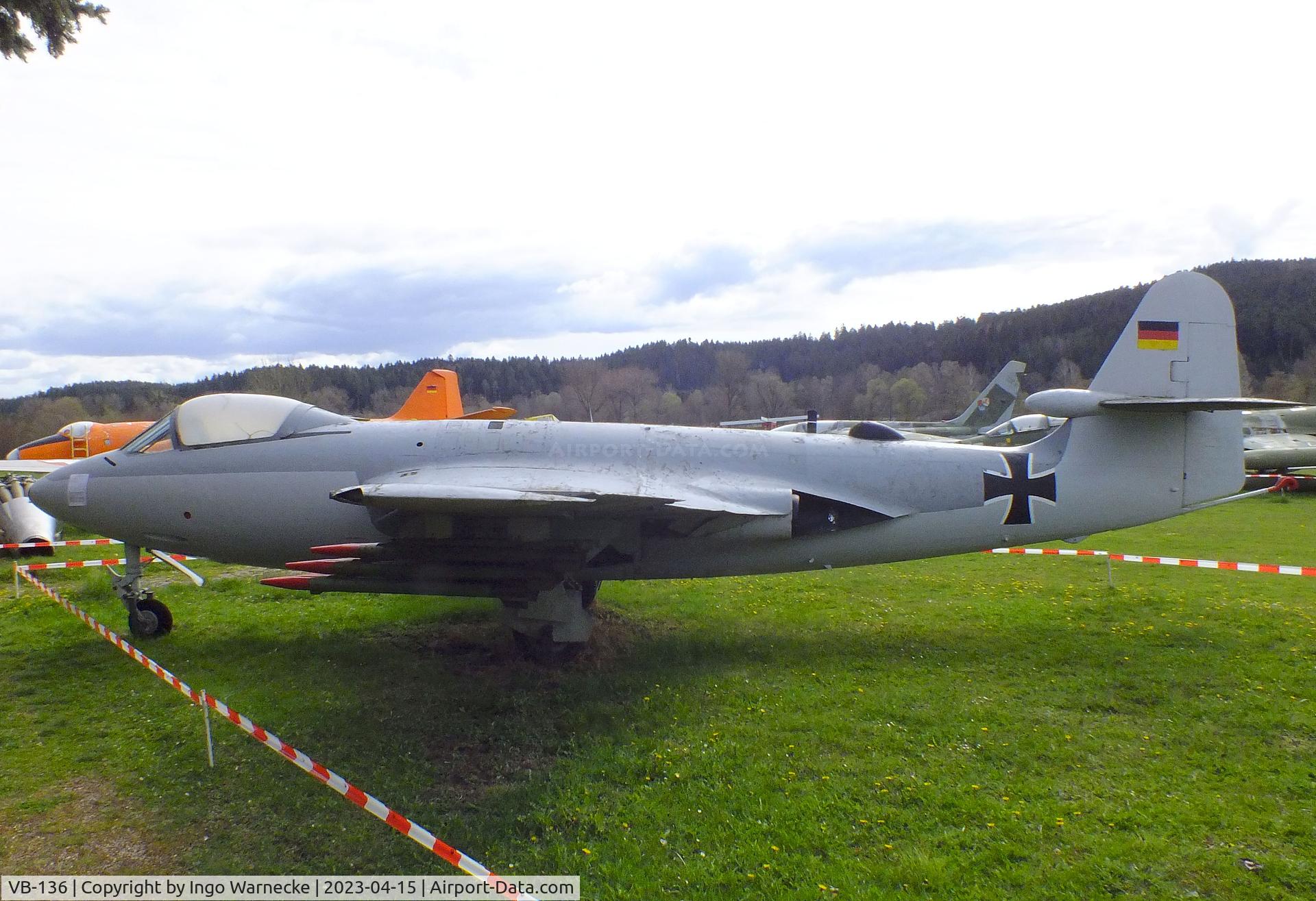 VB-136, Hawker Sea Hawk Mk.100 C/N 6686, Hawker Sea Hawk Mk100 at the Internationales Luftfahrtmuseum, Schwenningen