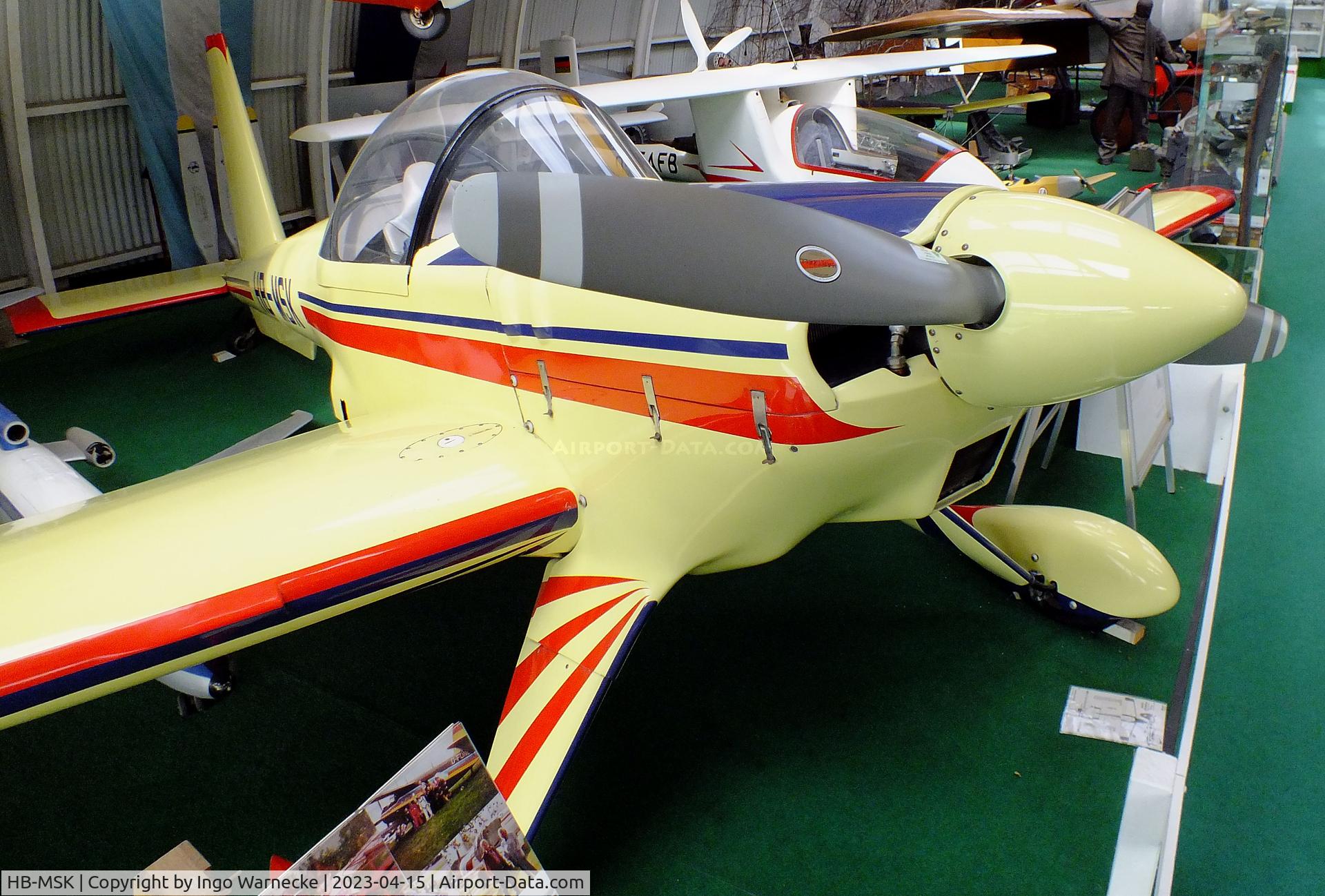 HB-MSK, 1973 Hirth HI.27 Akrostar MK.II C/N 4009, Hirth Hi.27 Acrostar II at the Internationales Luftfahrtmuseum, Schwenningen