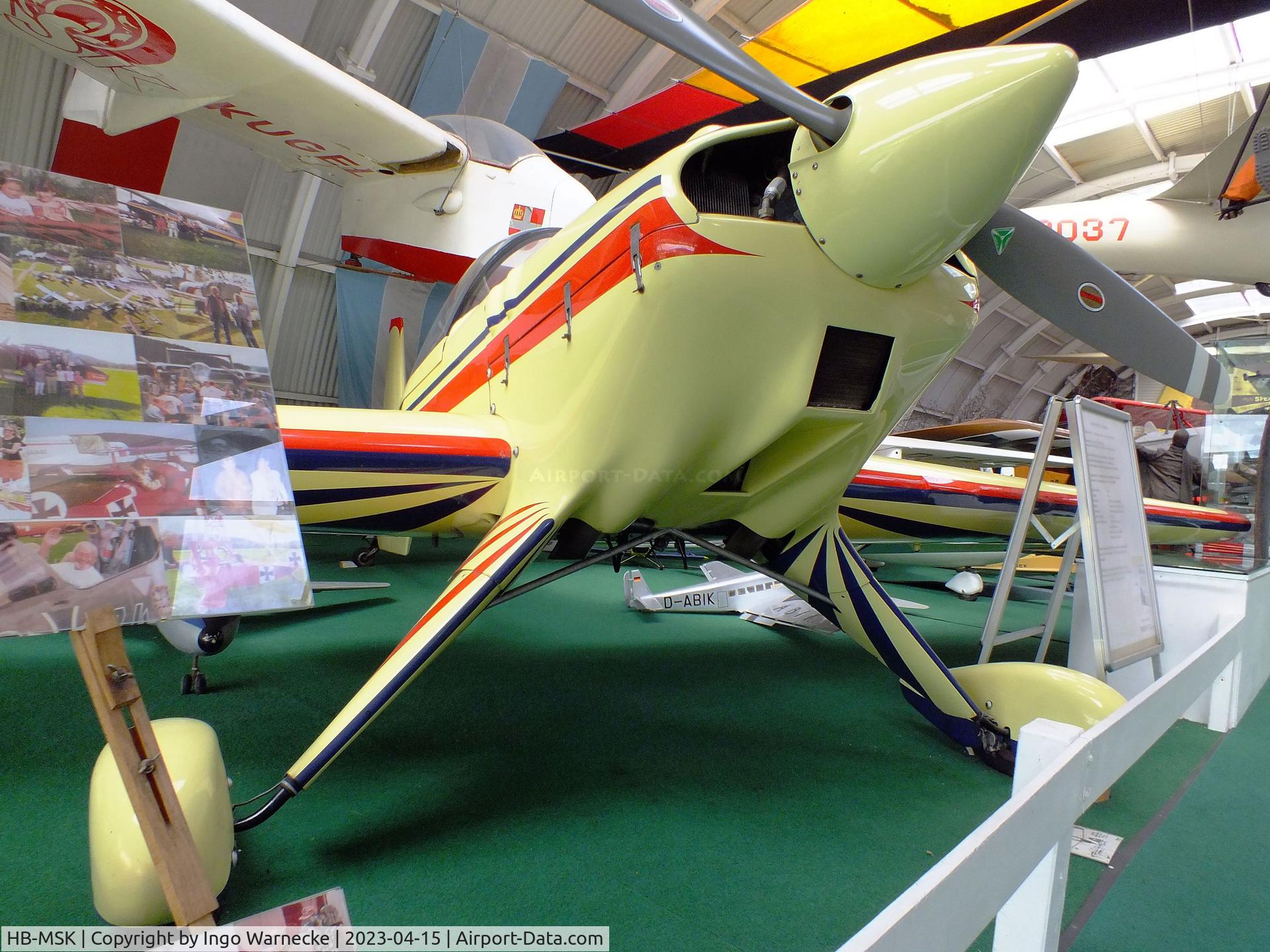 HB-MSK, 1973 Hirth HI.27 Akrostar MK.II C/N 4009, Hirth Hi.27 Acrostar II at the Internationales Luftfahrtmuseum, Schwenningen