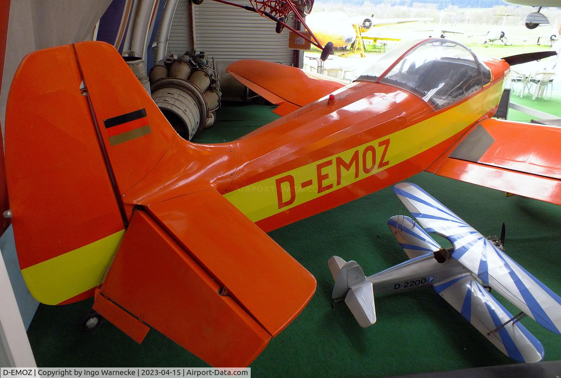 D-EMOZ, 1966 Binder CP-301S Smaragd C/N AB.022, Binder CP-301S Smaragd at the Internationales Luftfahrtmuseum, Schwenningen