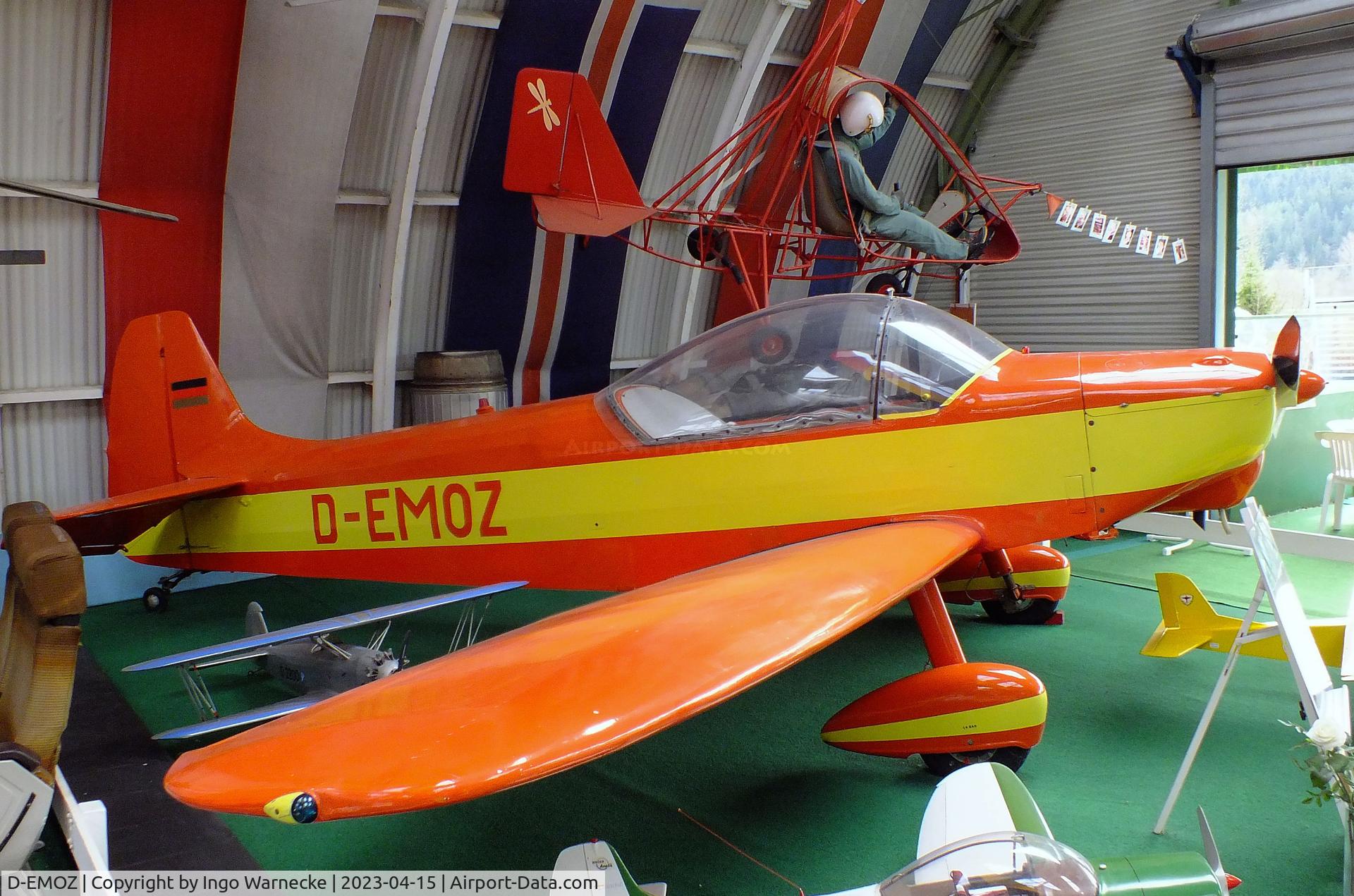D-EMOZ, 1966 Binder CP-301S Smaragd C/N AB.022, Binder CP-301S Smaragd at the Internationales Luftfahrtmuseum, Schwenningen
