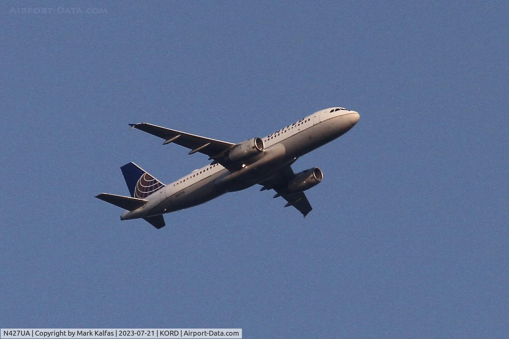 N427UA, 1995 Airbus A320-232 C/N 512, United Airlines A320 N427UA, UA2305 RSW-ORD