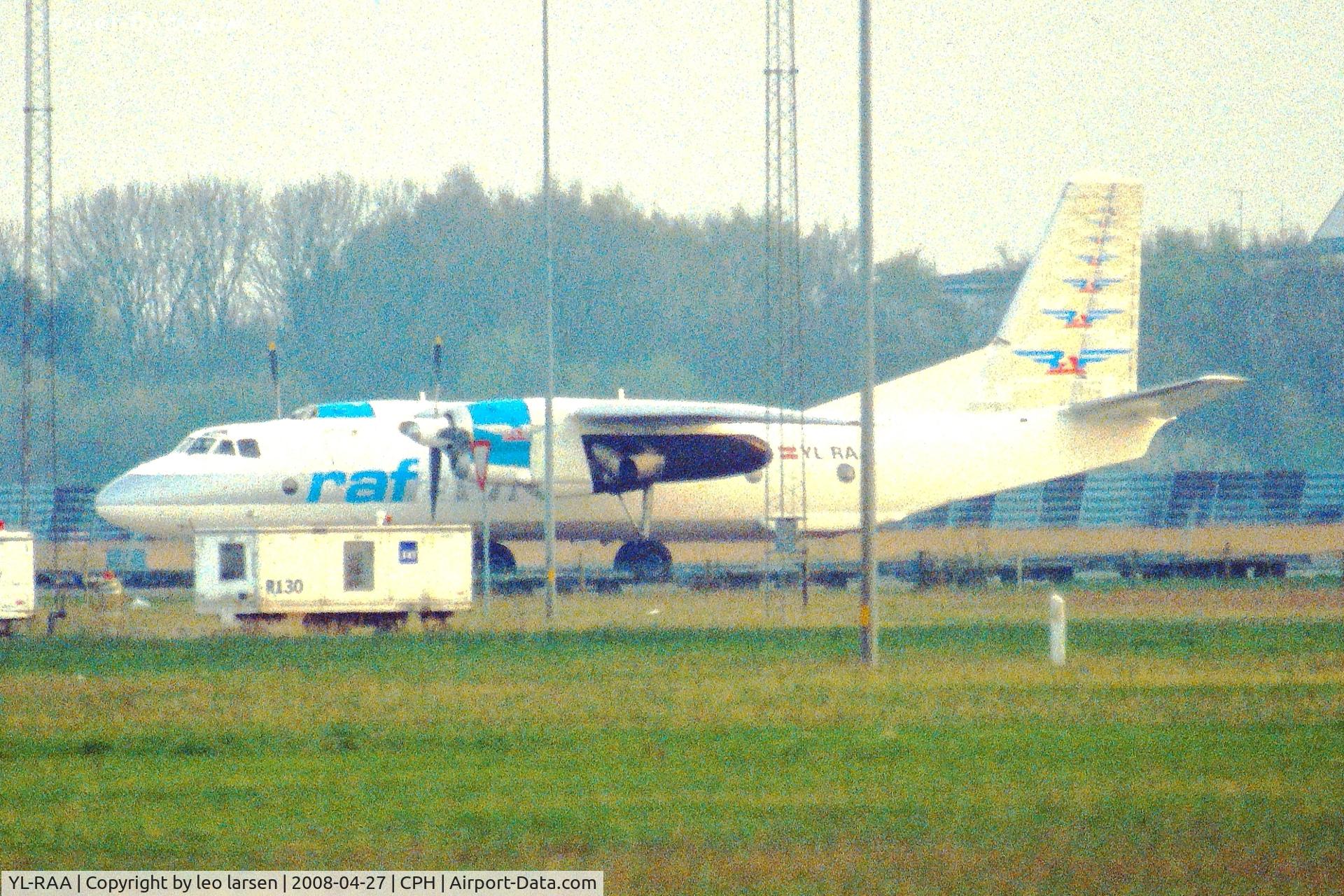 YL-RAA, 1981 Antonov An-26B C/N 11206, Copenhagen 27.4.2008