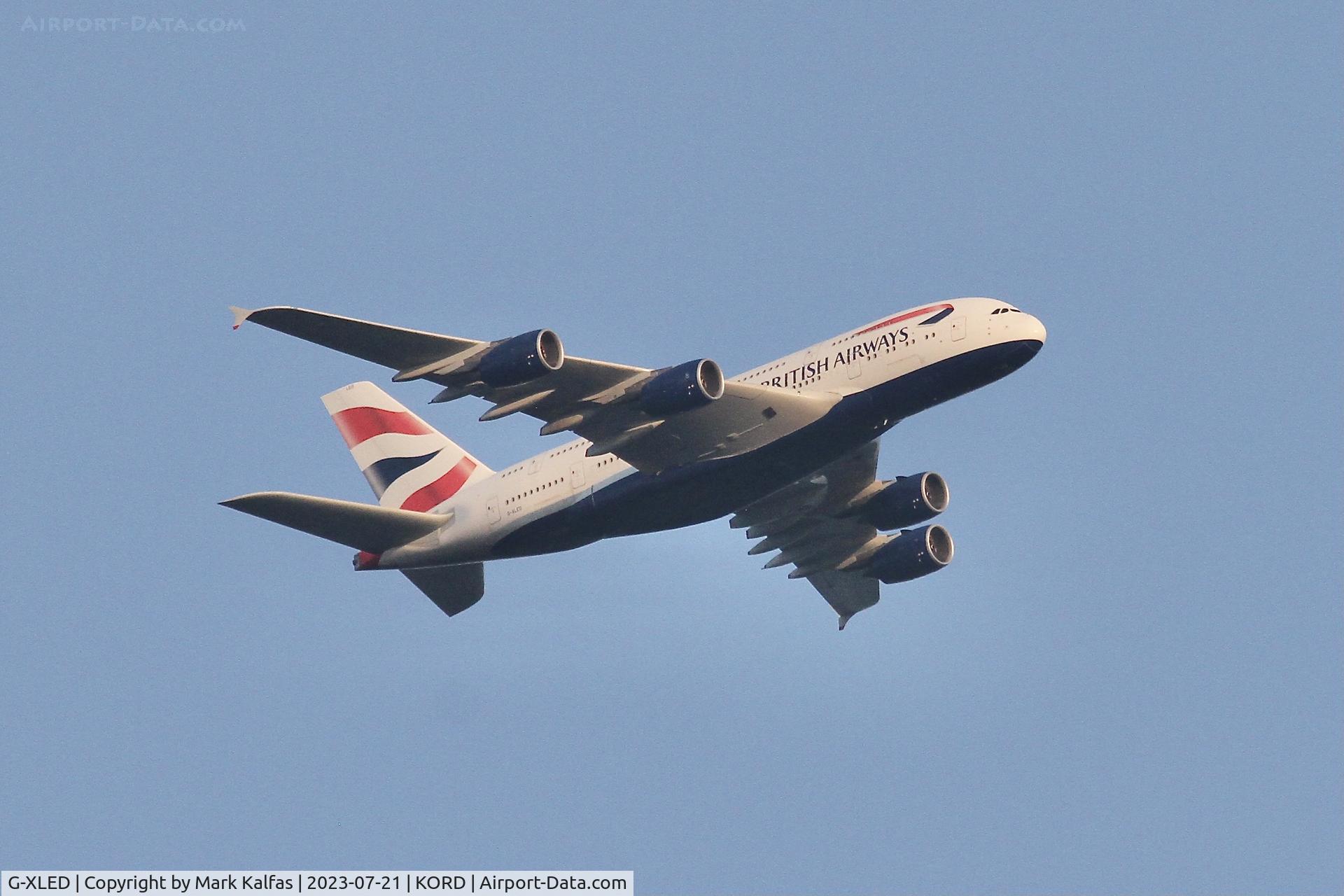 G-XLED, 2013 Airbus A380-841 C/N 144, British Airways A388 G-XLED, BA297 LHR-ORD