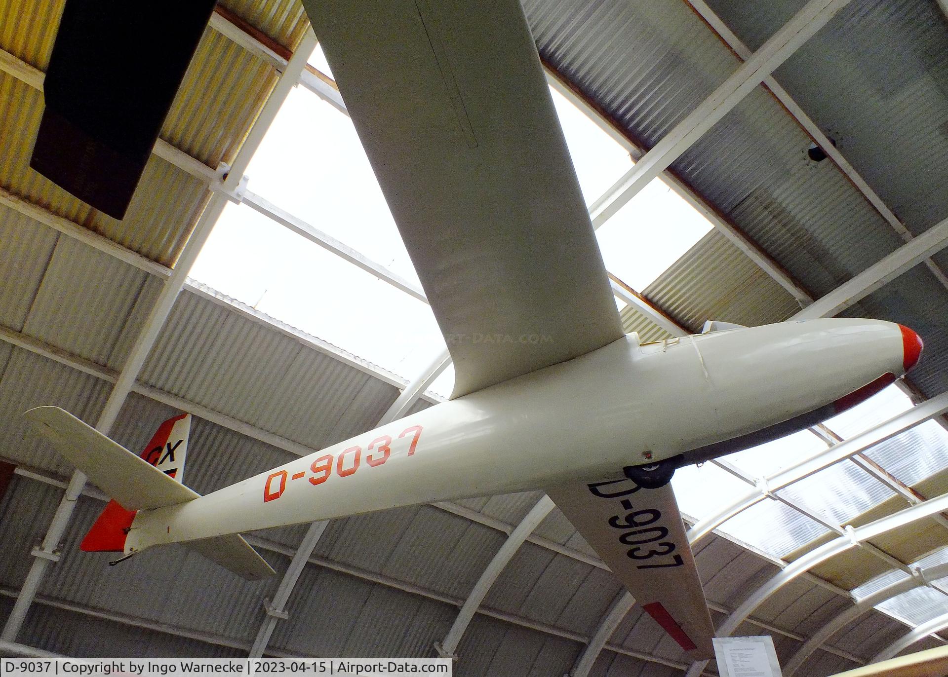 D-9037, 1965 Schleicher Ka-6CR Rhonsegler C/N 6450, Schleicher Ka 6 CR Rhönsegler at the Internationales Luftfahrtmuseum, Schwenningen