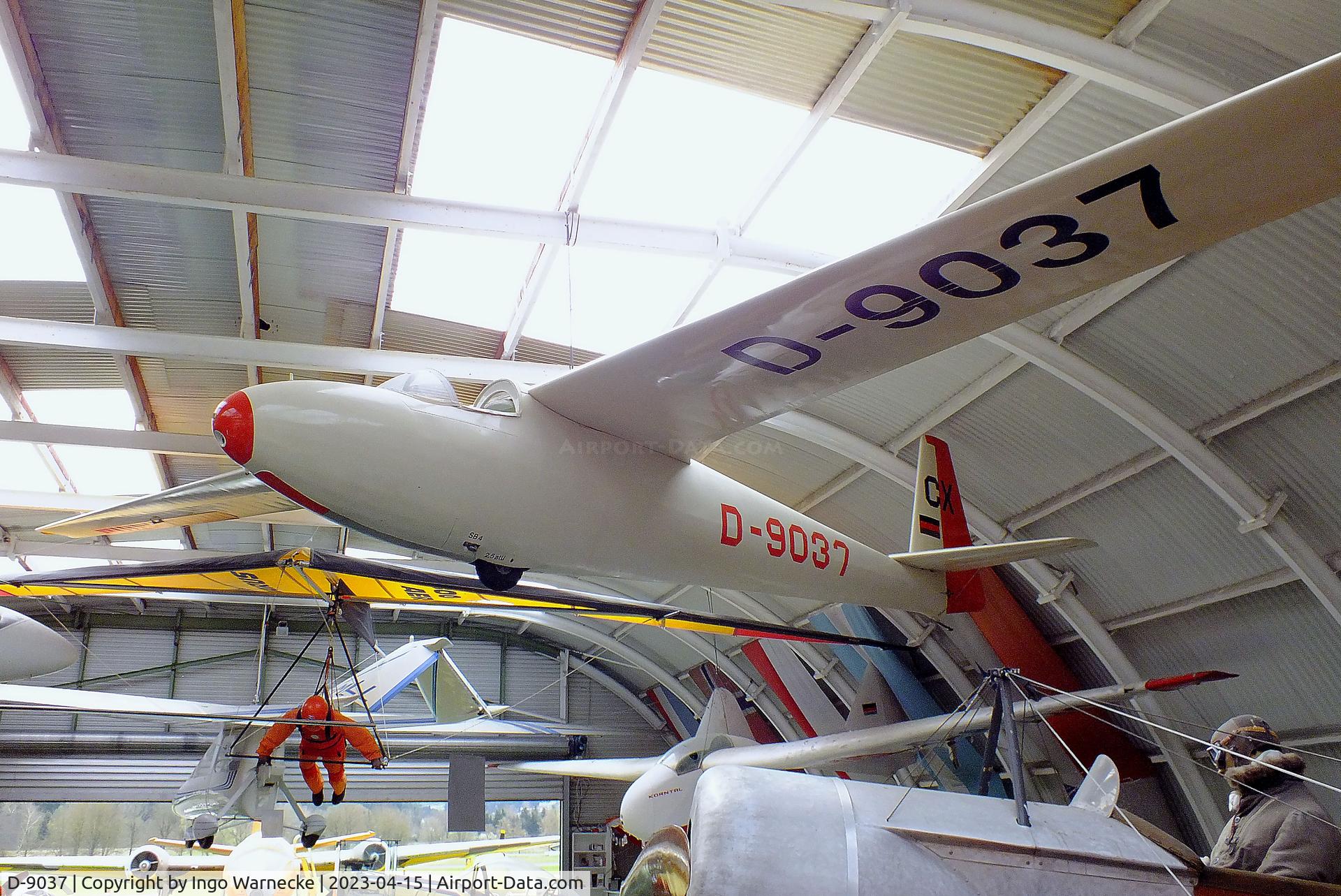D-9037, 1965 Schleicher Ka-6CR Rhonsegler C/N 6450, Schleicher Ka 6 CR Rhönsegler at the Internationales Luftfahrtmuseum, Schwenningen