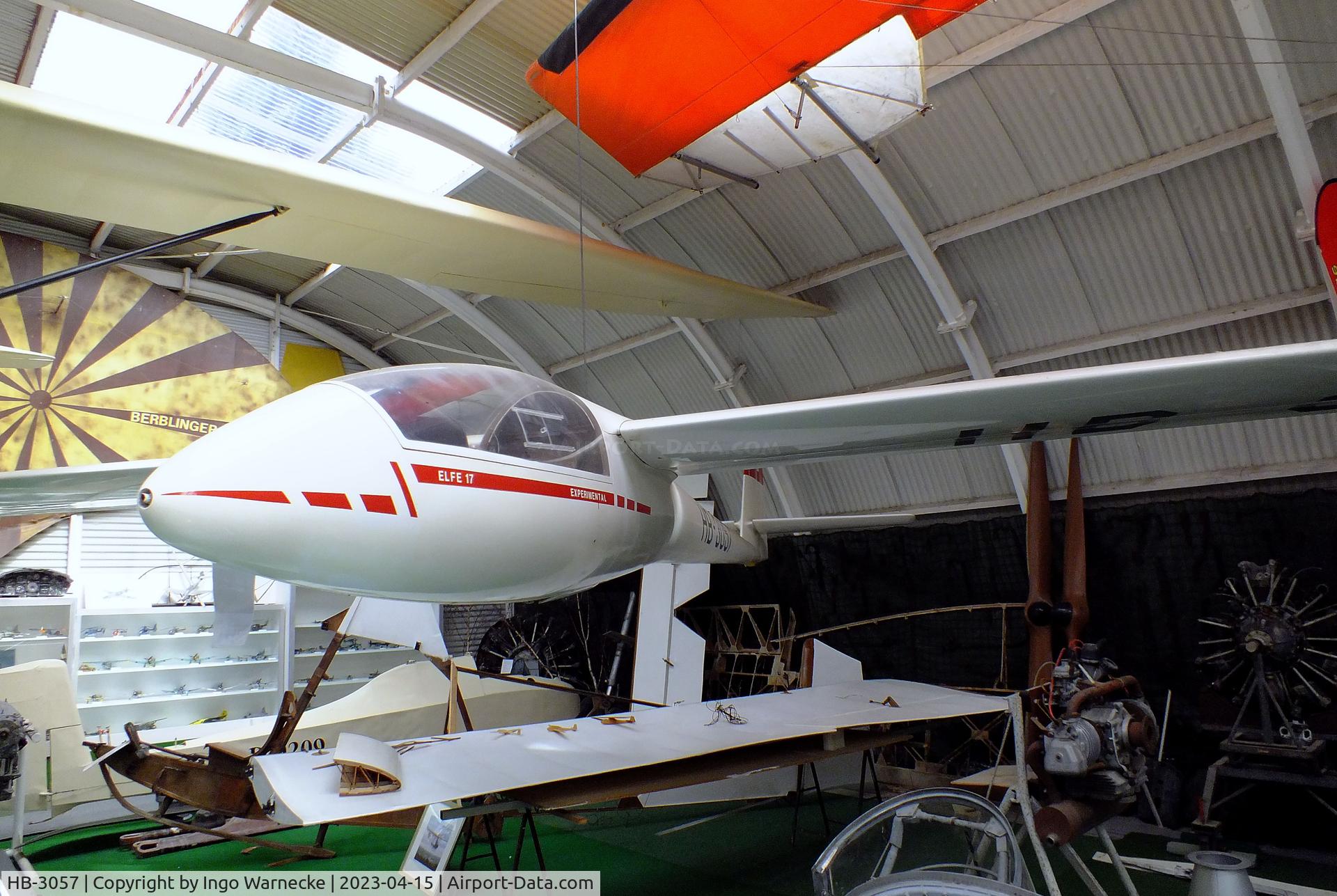 HB-3057, Neukom S-4 Elfe 17 C/N 89, Neukom S-4 Elfe 17 at the Internationales Luftfahrtmuseum, Schwenningen