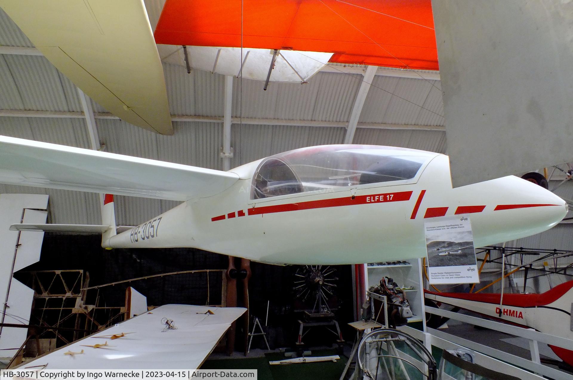 HB-3057, Neukom S-4 Elfe 17 C/N 89, Neukom S-4 Elfe 17 at the Internationales Luftfahrtmuseum, Schwenningen