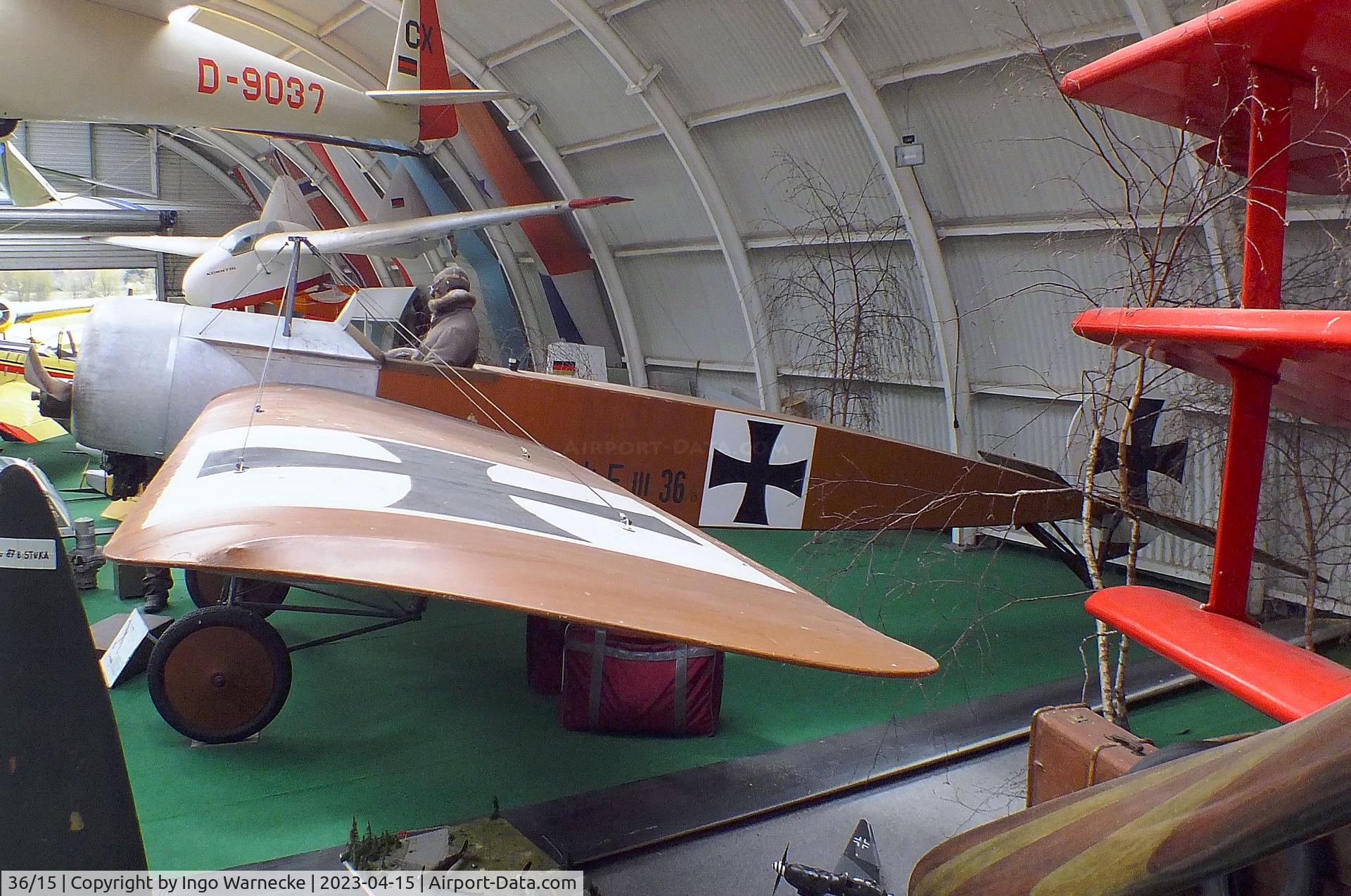 36/15, Fokker E III replica C/N not found_36/15, Fokker E III replica at the Internationales Luftfahrtmuseum, Schwenningen