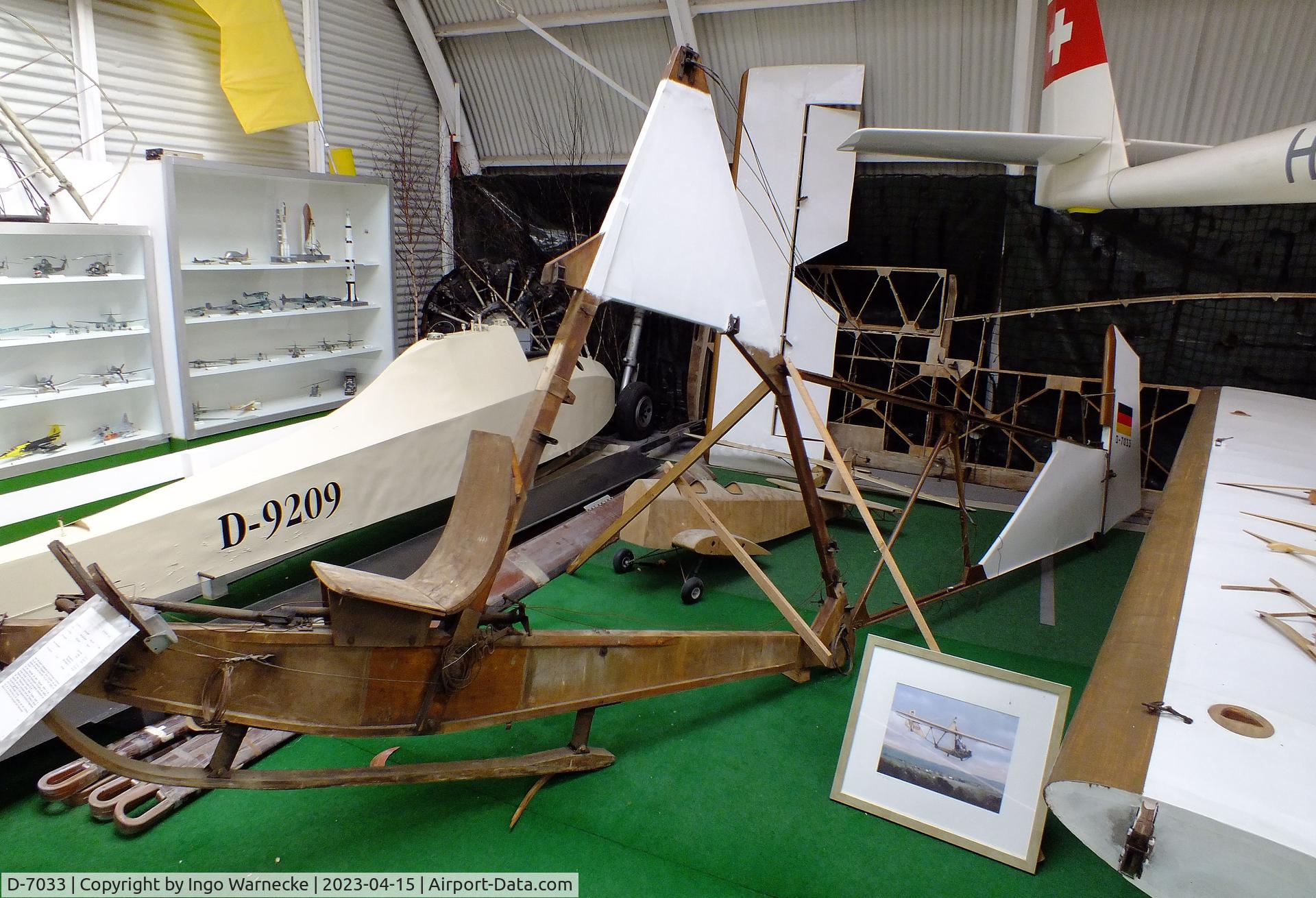 D-7033, Schneider DFS 108-14 SG-38 Schulgleiter C/N not found_D-7033, Schneider DFS 108-14 SG-38 Schulgleiter at the Internationales Luftfahrtmuseum, Schwenningen