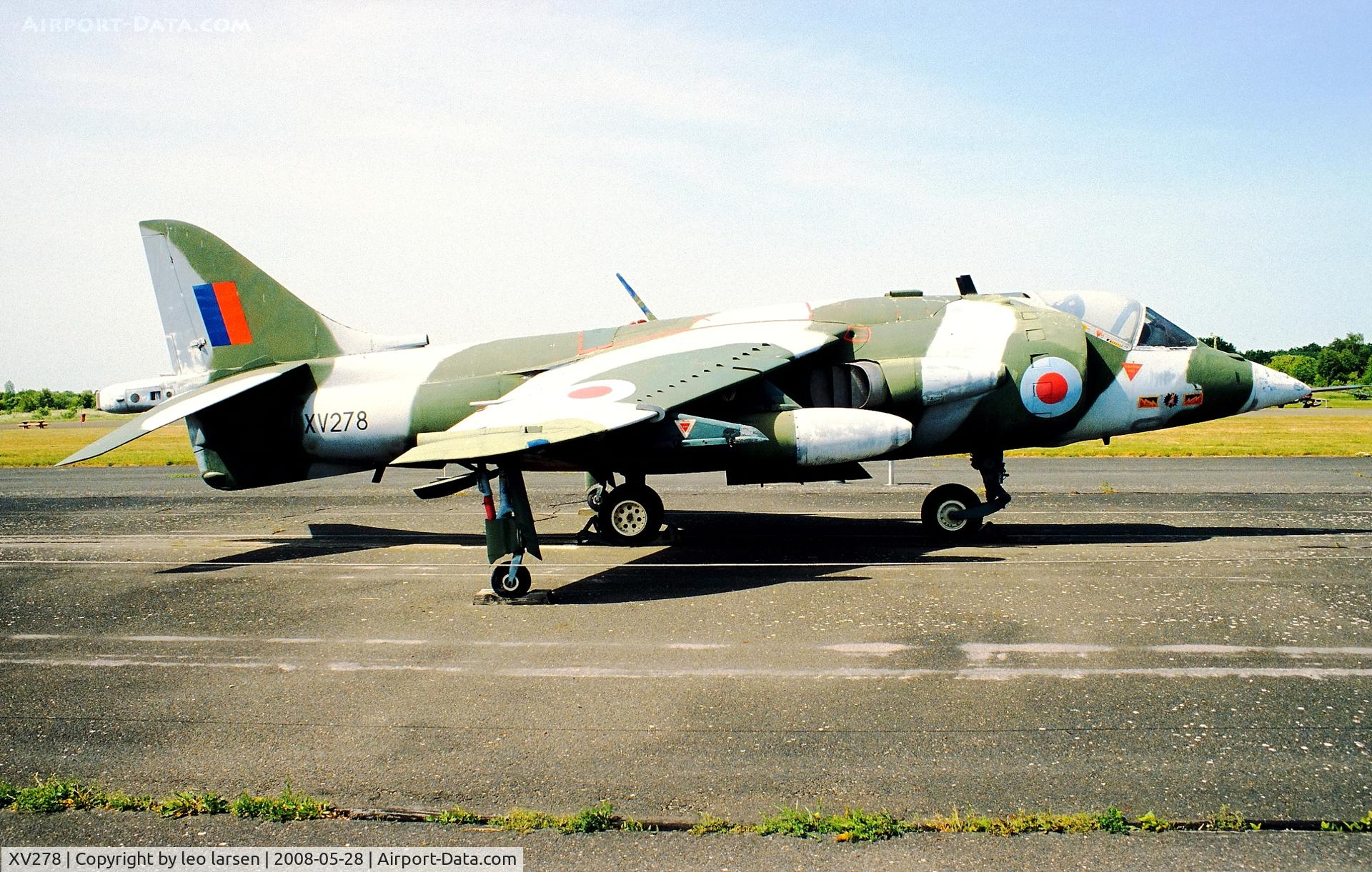 XV278, 1966 Hawker Siddeley Harrier GR.1 C/N Not found XV278, Berlin Gatow Museum 28.5.2008