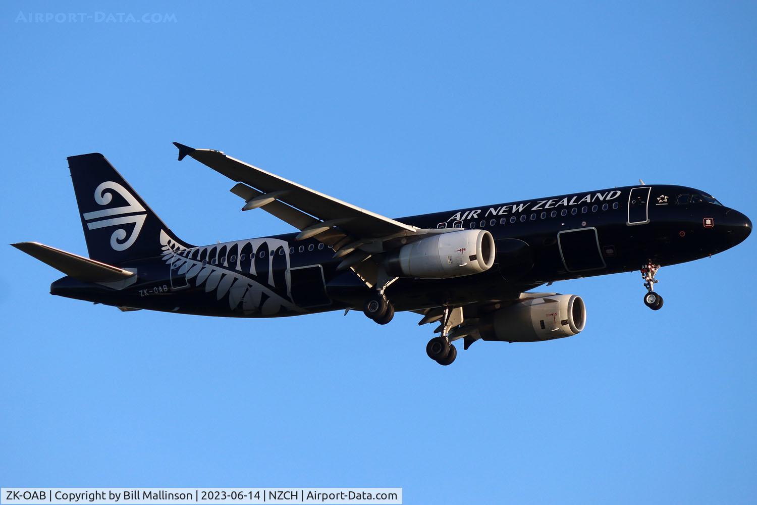 ZK-OAB, 2010 Airbus A320-232 C/N 4553, NZ523 from AKL