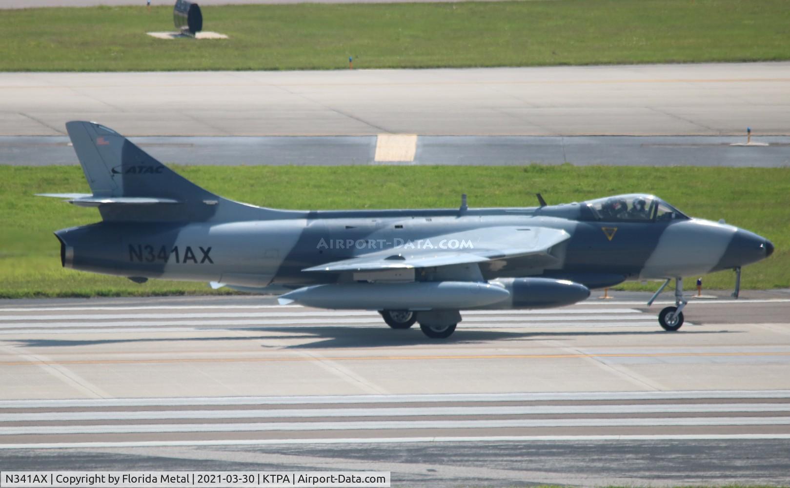 N341AX, 1958 Hawker Hunter MK.58 C/N 41 H 697440, Hawker Hunter zx TPA 19L