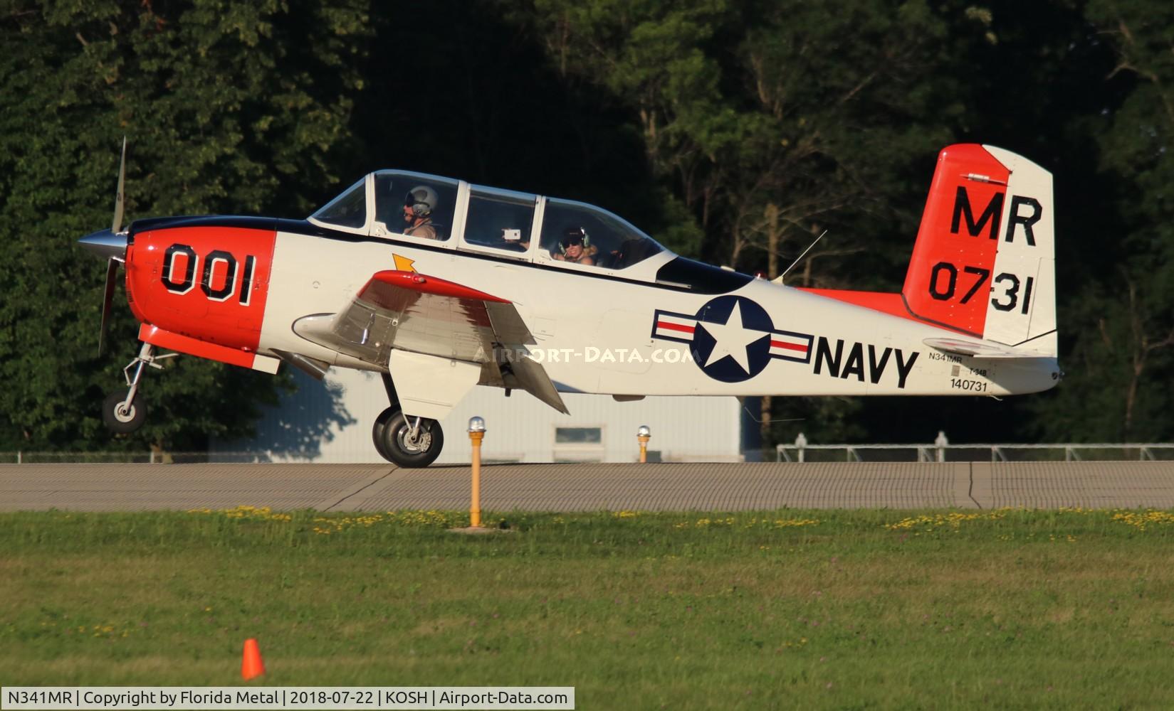 N341MR, 1955 Beech D-45 (T-34B) Mentor C/N BG-65, T-34 zx