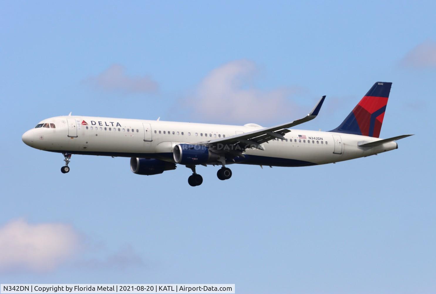 N342DN, 2018 Airbus A321-211 C/N 8159, DAL A321 zx ORD-ATL