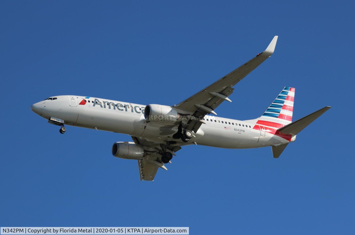 N342PM, 2017 Boeing 737-823 C/N 31269, AAL 738 zx ORD-TPA