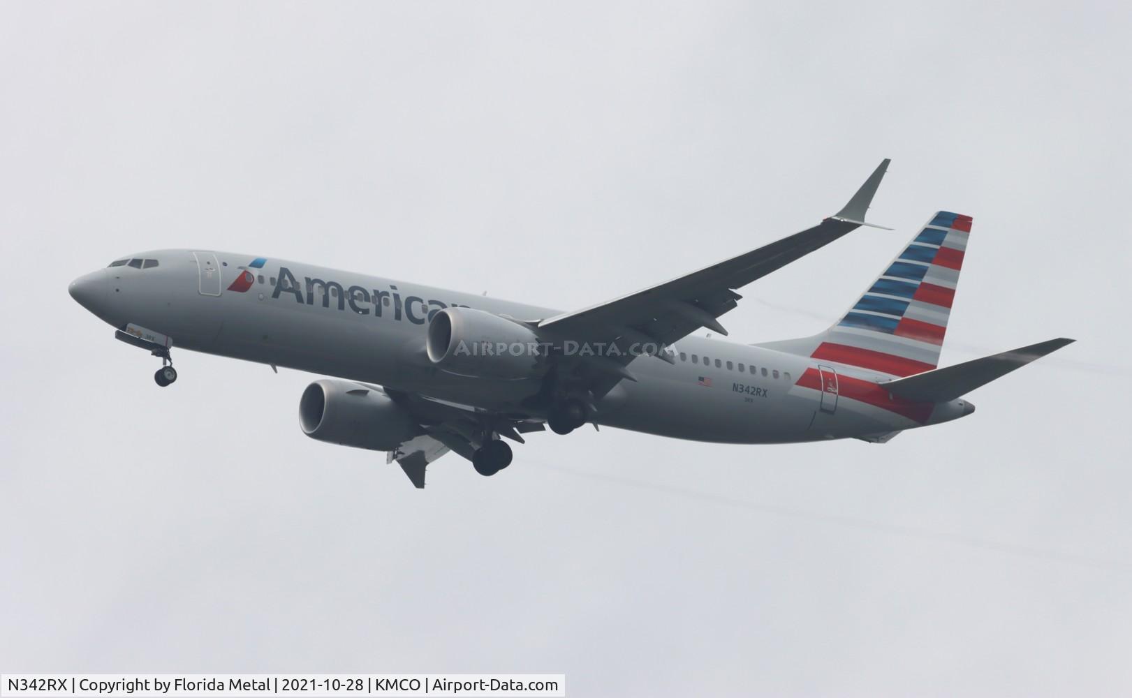 N342RX, 2019 Boeing 737-8 MAX C/N 44466, AAL 737-8 MAX zx MIA-MCO