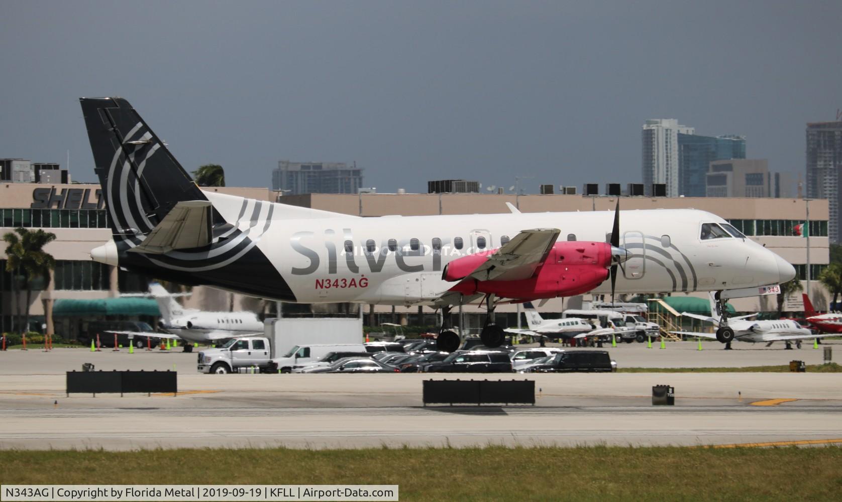 N343AG, 1998 Saab 340B C/N 340B-443, SIL S340 zx EYW-FLL