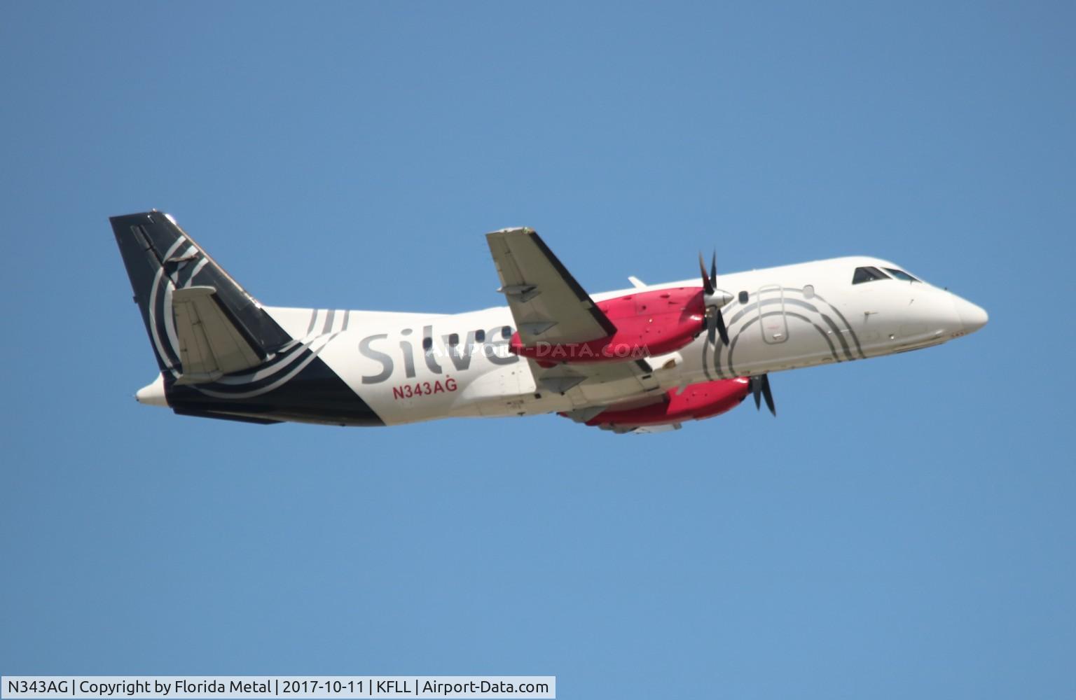 N343AG, 1998 Saab 340B C/N 340B-443, SIL S340 zx FLL-JAX