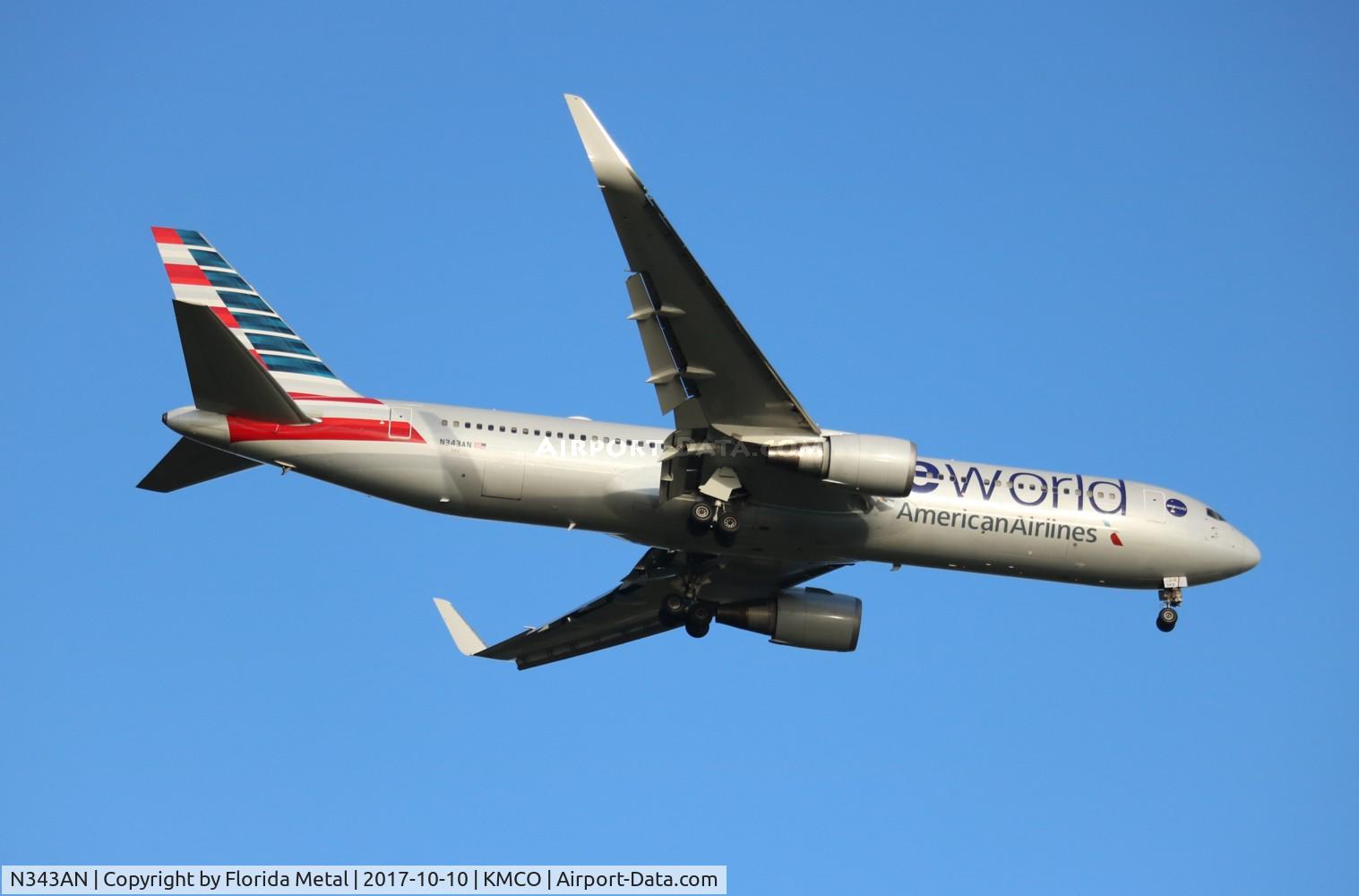 N343AN, 2003 Boeing 767-323 C/N 33082, AAL 763 zx DFW-MCO