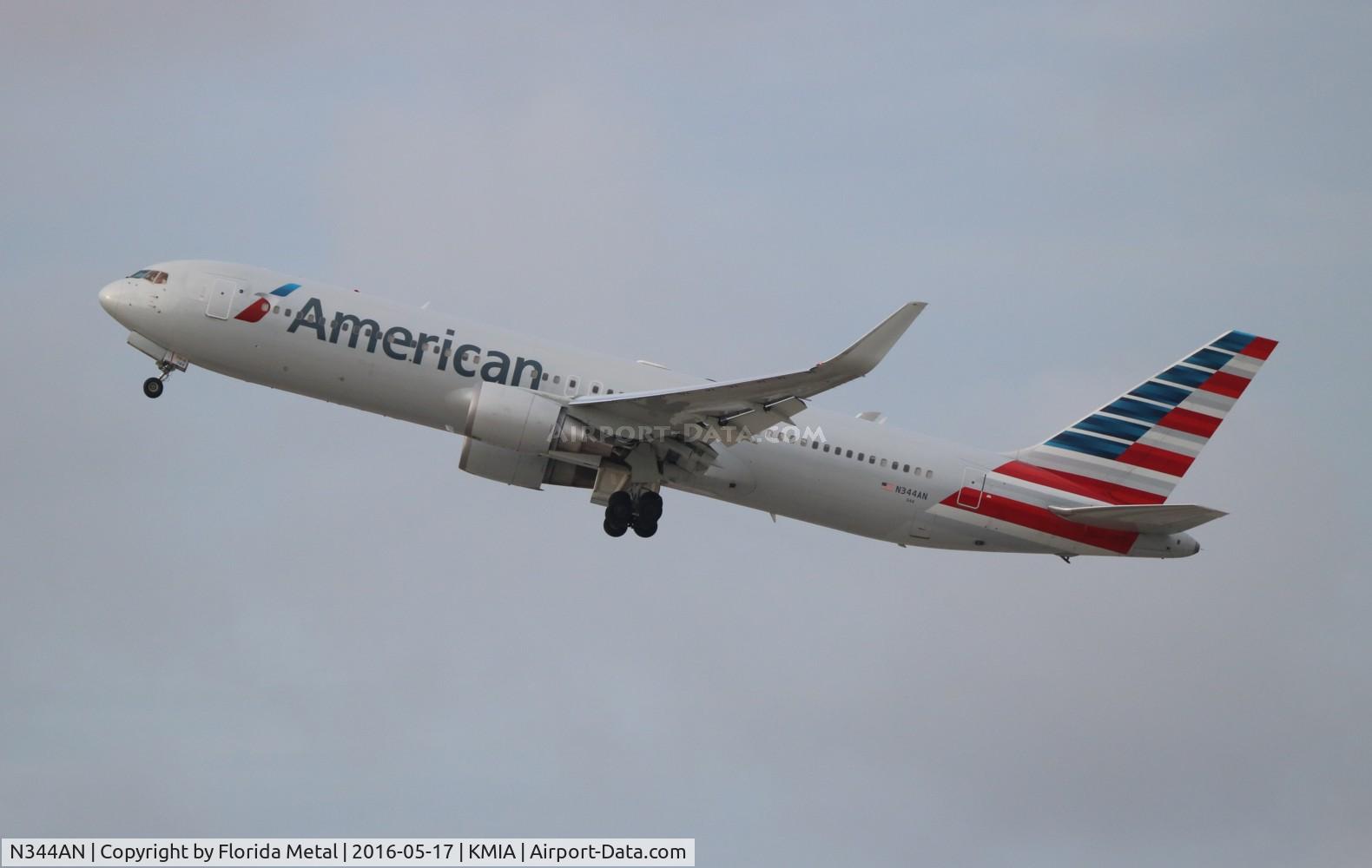 N344AN, 2003 Boeing 767-323 C/N 33083, AAL 763 zx MIA-SJU