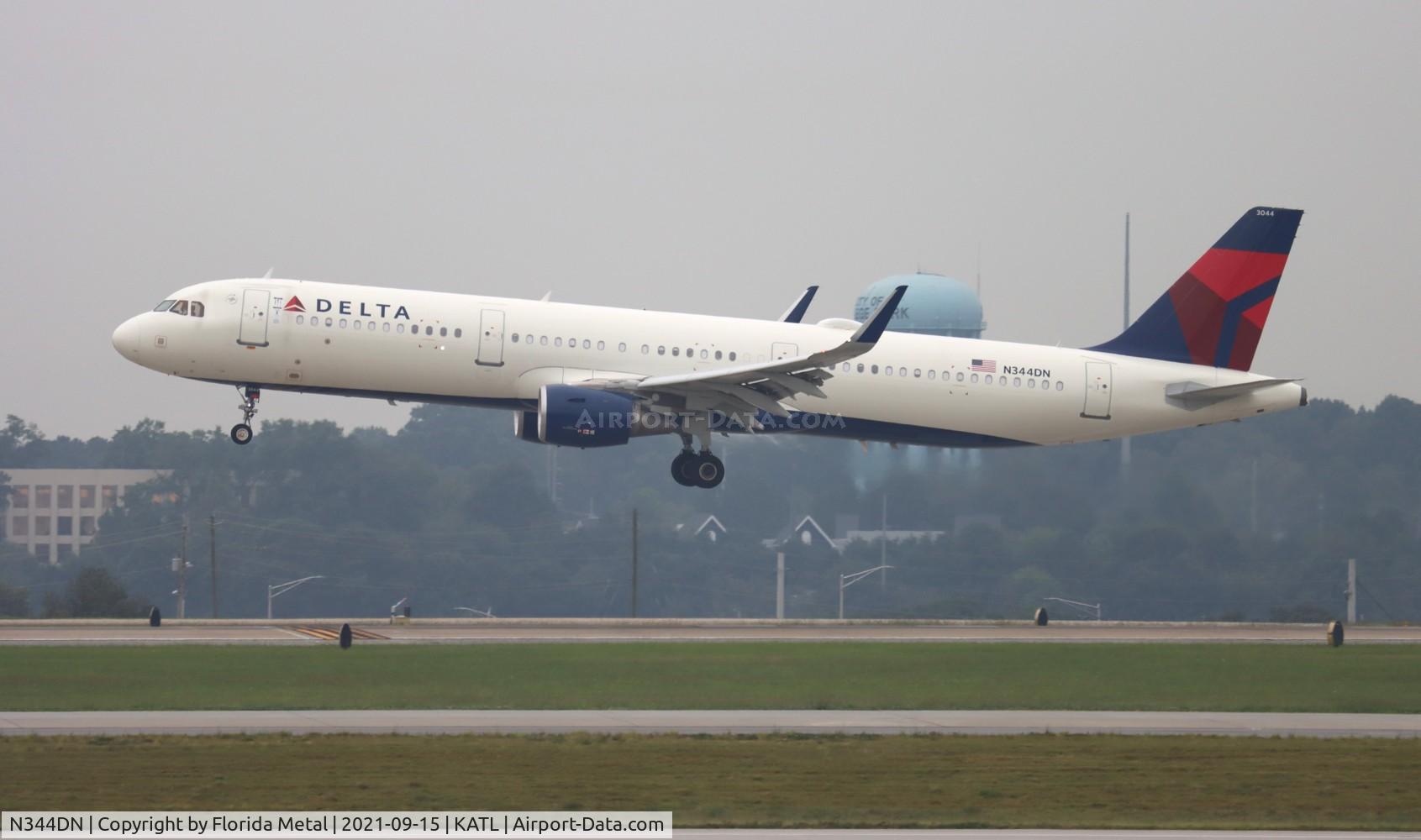 N344DN, 2018 Airbus A321-211 C/N 8171, DAL A321 zx IAH-ATL