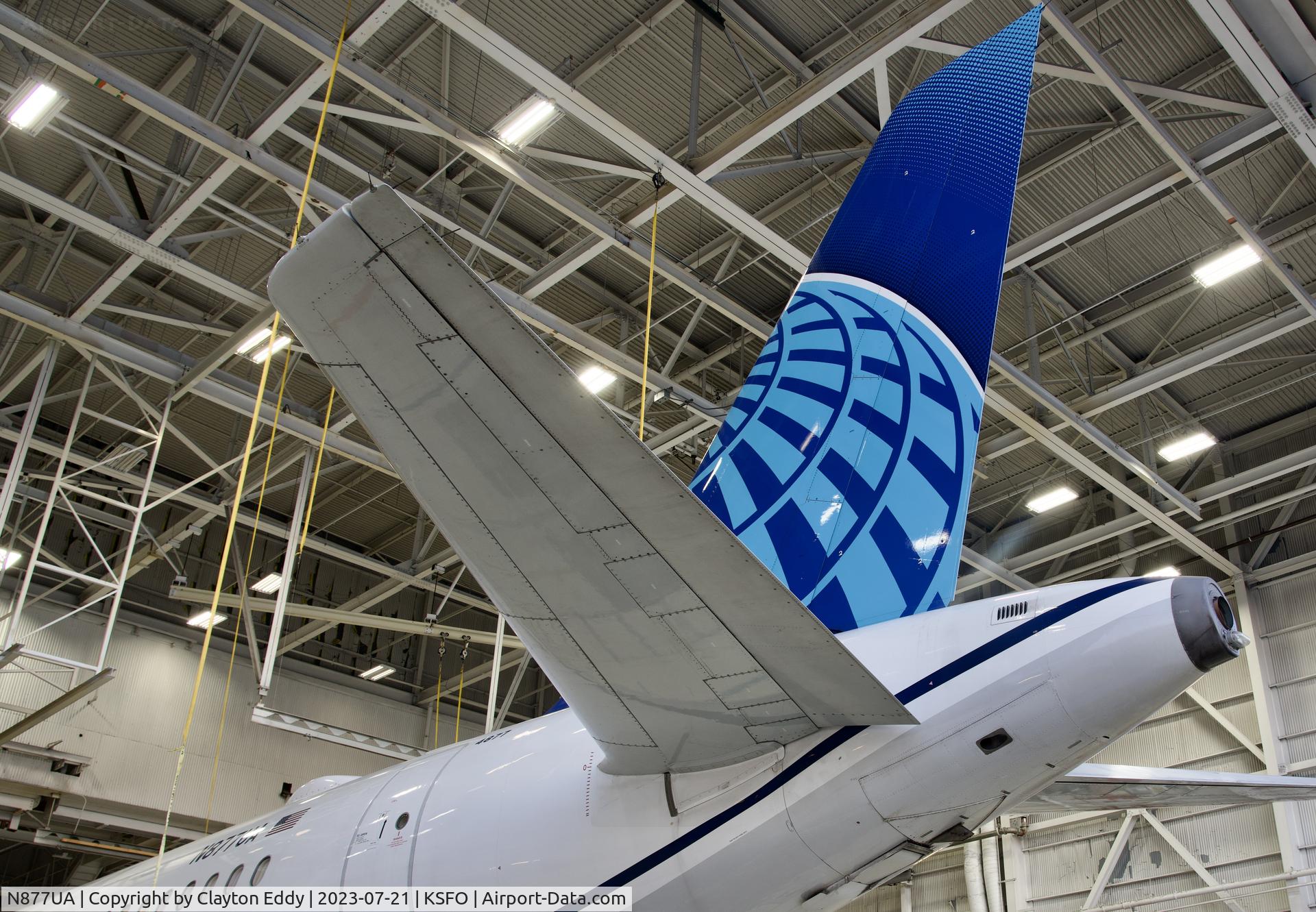 N877UA, 2004 Airbus A319-132 C/N 2232, Ex China Southern Airlines. SFO 2023.