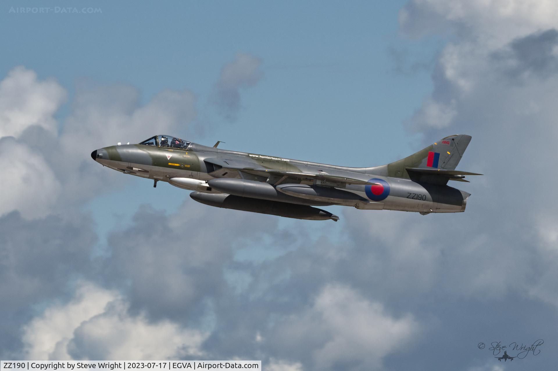 ZZ190, 1962 Hawker Hunter F.58 C/N 41H-697433, RIAT 2023 RAF Fairford