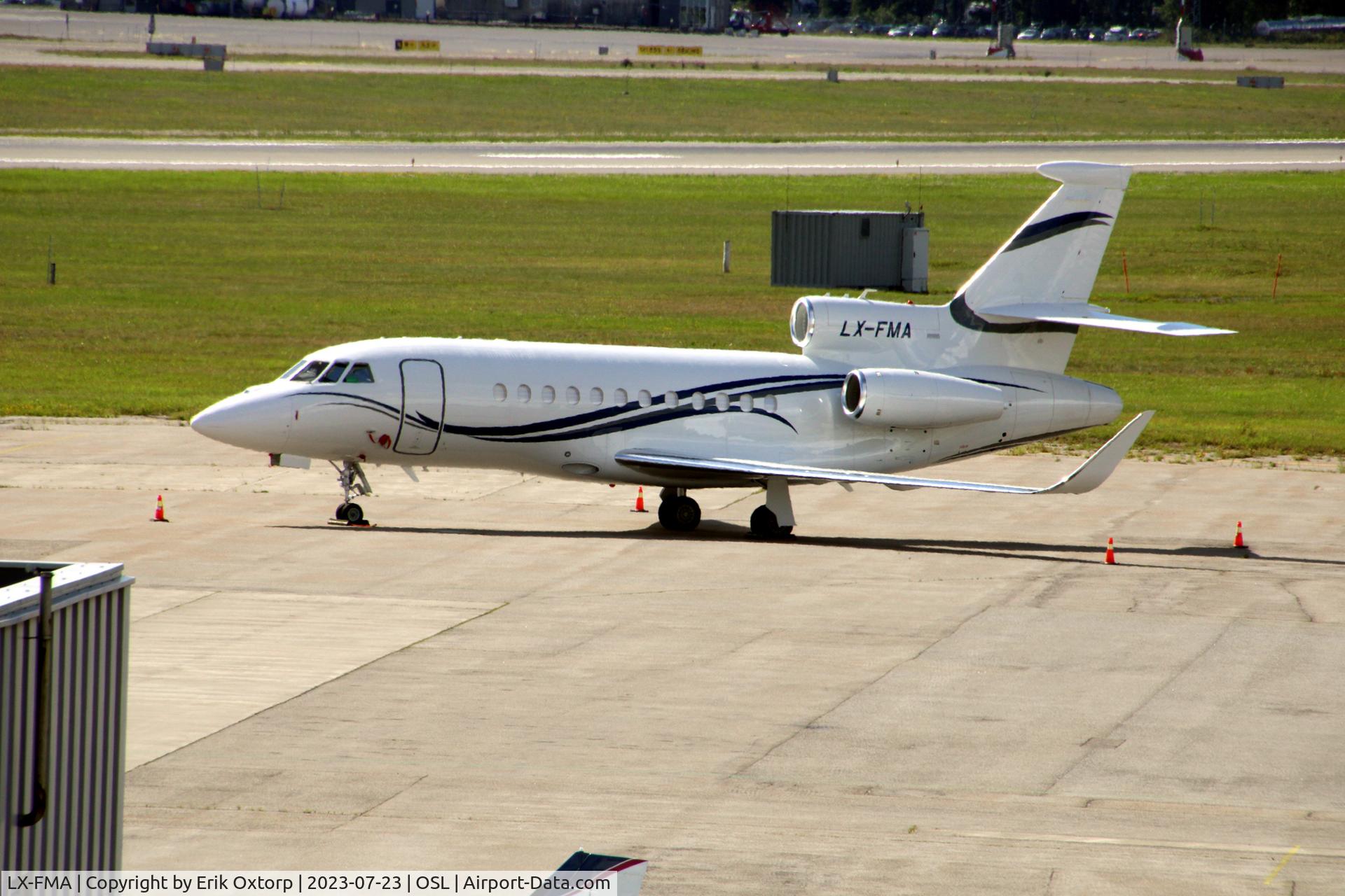 LX-FMA, Dassault Falcon 900LX C/N 329, LX-FMA in OSL