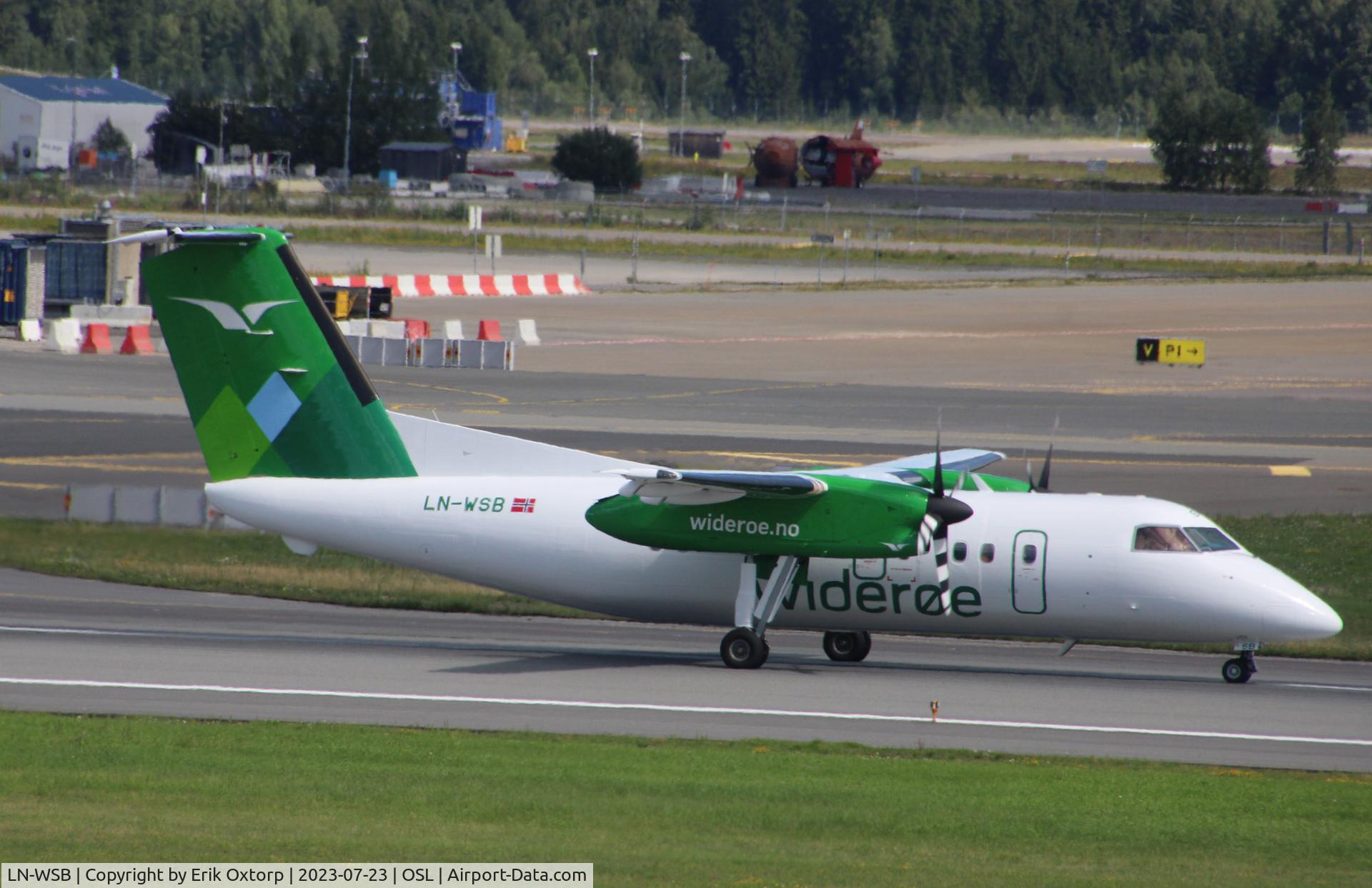 LN-WSB, 1996 De Havilland Canada DHC-8-202 Dash 8 C/N 440, LN-WSB