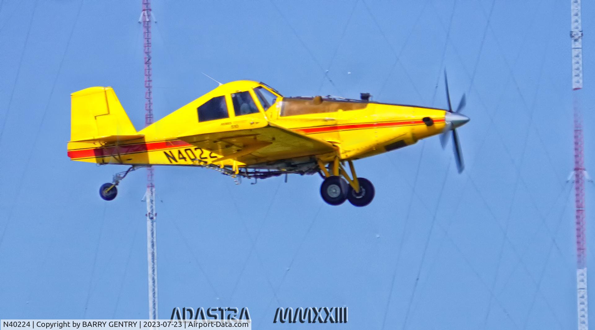 N40224, 1980 Ayres S2R-T15 Turbo Thrush C/N T15-015DC, crop dusting nw of topeka ks 7-23-2023