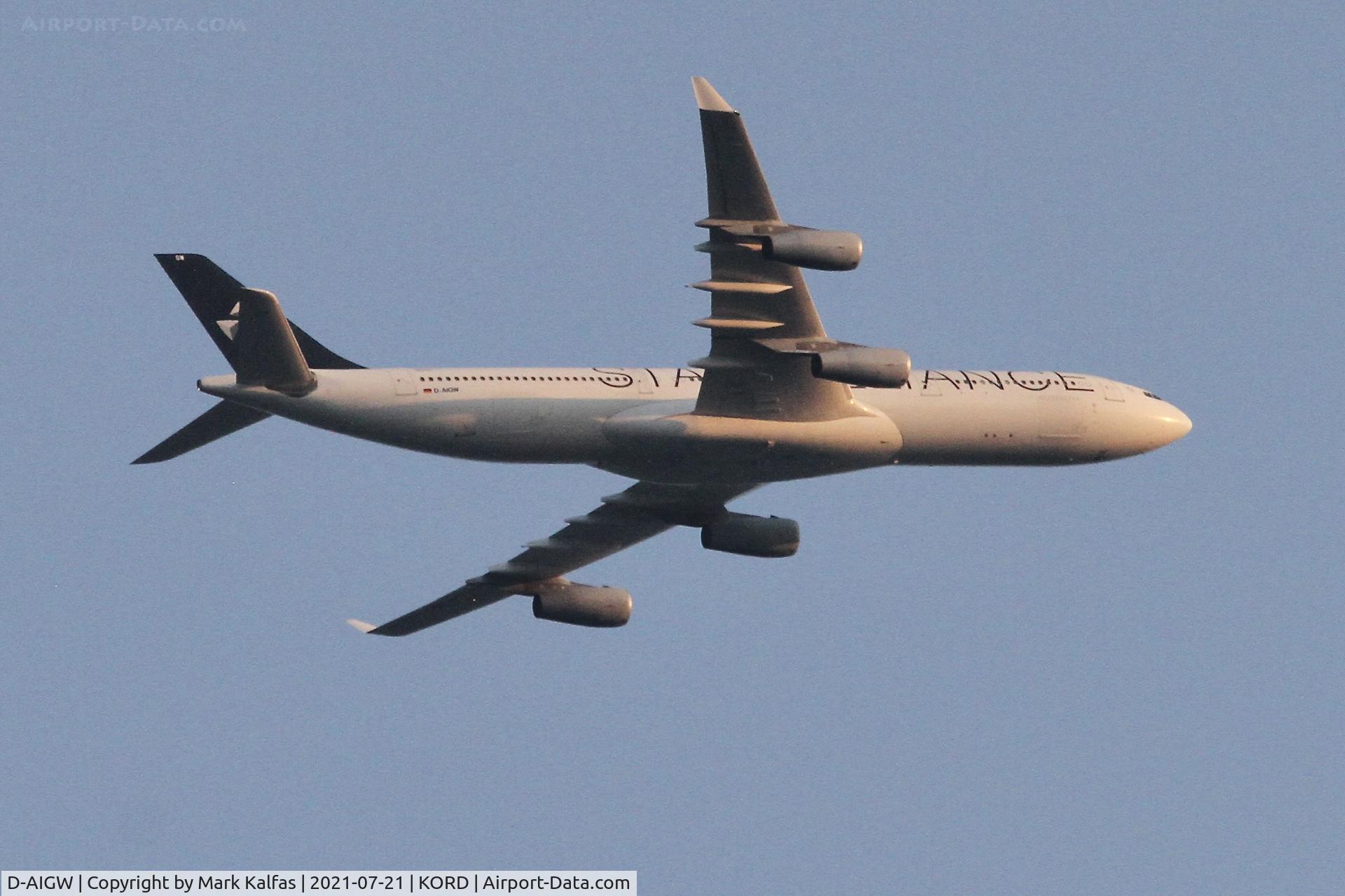 D-AIGW, 2000 Airbus A340-313X C/N 327, Lufthansa A343 D-AIGW DLH432 FRA-ORD