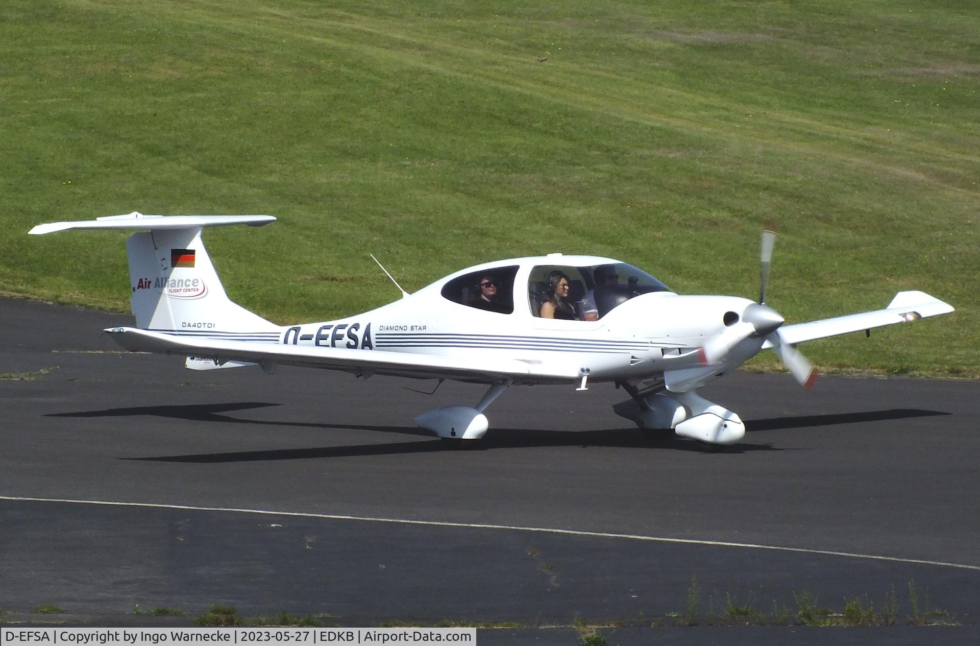 D-EFSA, 2004 Diamond DA-40D Diamond Star Diamond Star C/N D4.096, Diamond DA-40D Diamond Star at Bonn-Hangelar airfield '2305