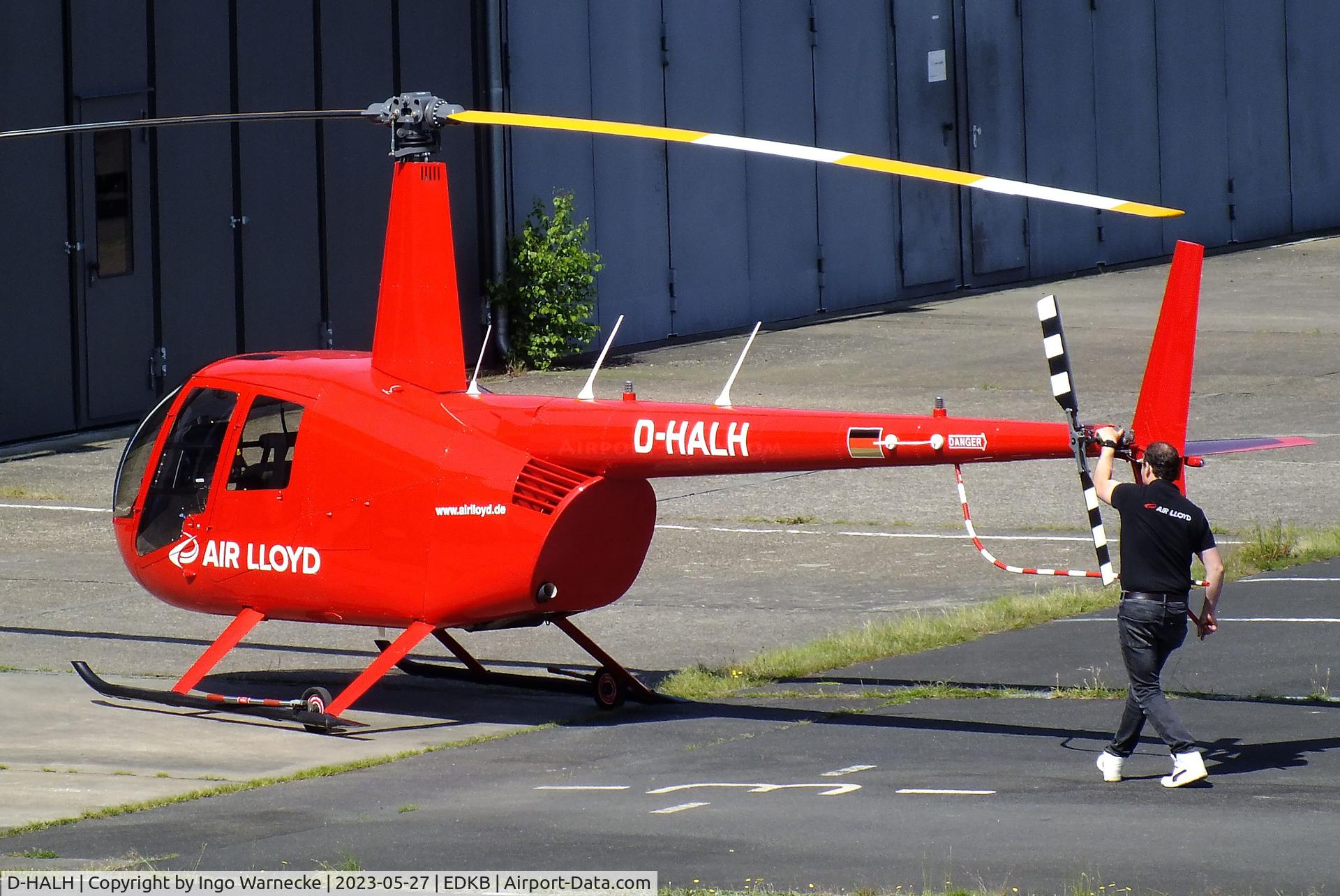 D-HALH, 2005 Robinson R44  Raven II C/N 10937, Robinson R44 Raven II of Air Lloyd at Bonn-Hangelar airfield '2305