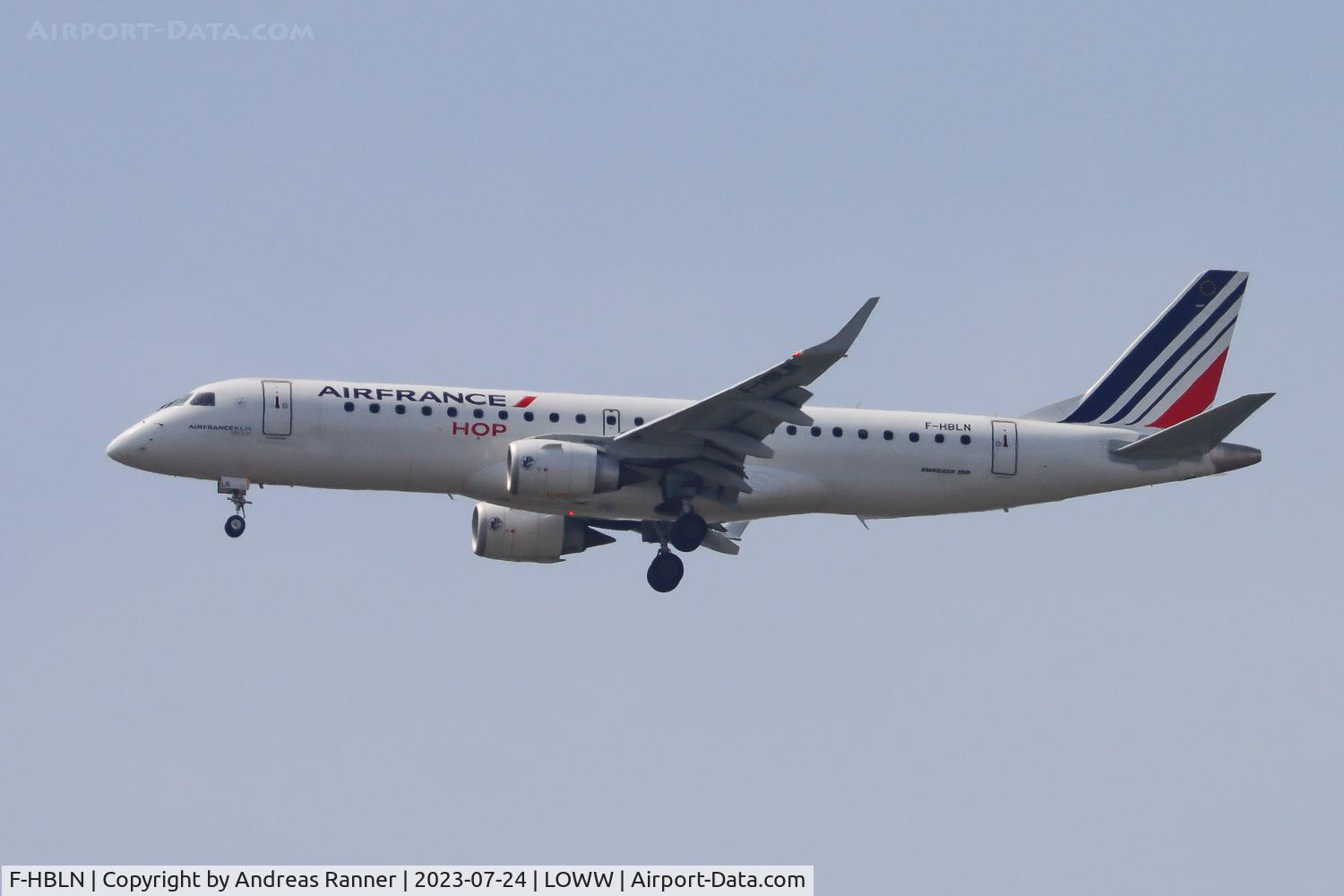 F-HBLN, 2019 Embraer 190STD (ERJ-190-100STD) C/N 19000769, Air France HOP ERJ-190