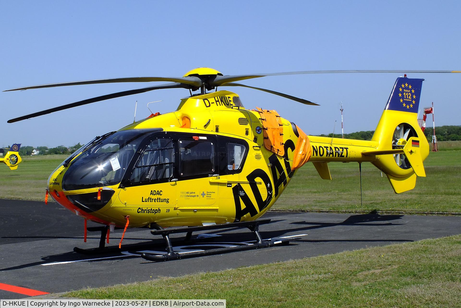 D-HKUE, 2007 Eurocopter EC-135P-2+ C/N 0527, Eurocopter EC135P2+ 'Christoph 19'  EMS-helicopter of ADAC Luftrettung at Bonn-Hangelar airfield '2305