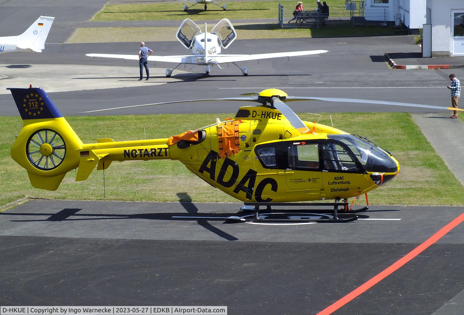 D-HKUE, 2007 Eurocopter EC-135P-2+ C/N 0527, Eurocopter EC135P2+ 'Christoph 19'  EMS-helicopter of ADAC Luftrettung at Bonn-Hangelar airfield '2305