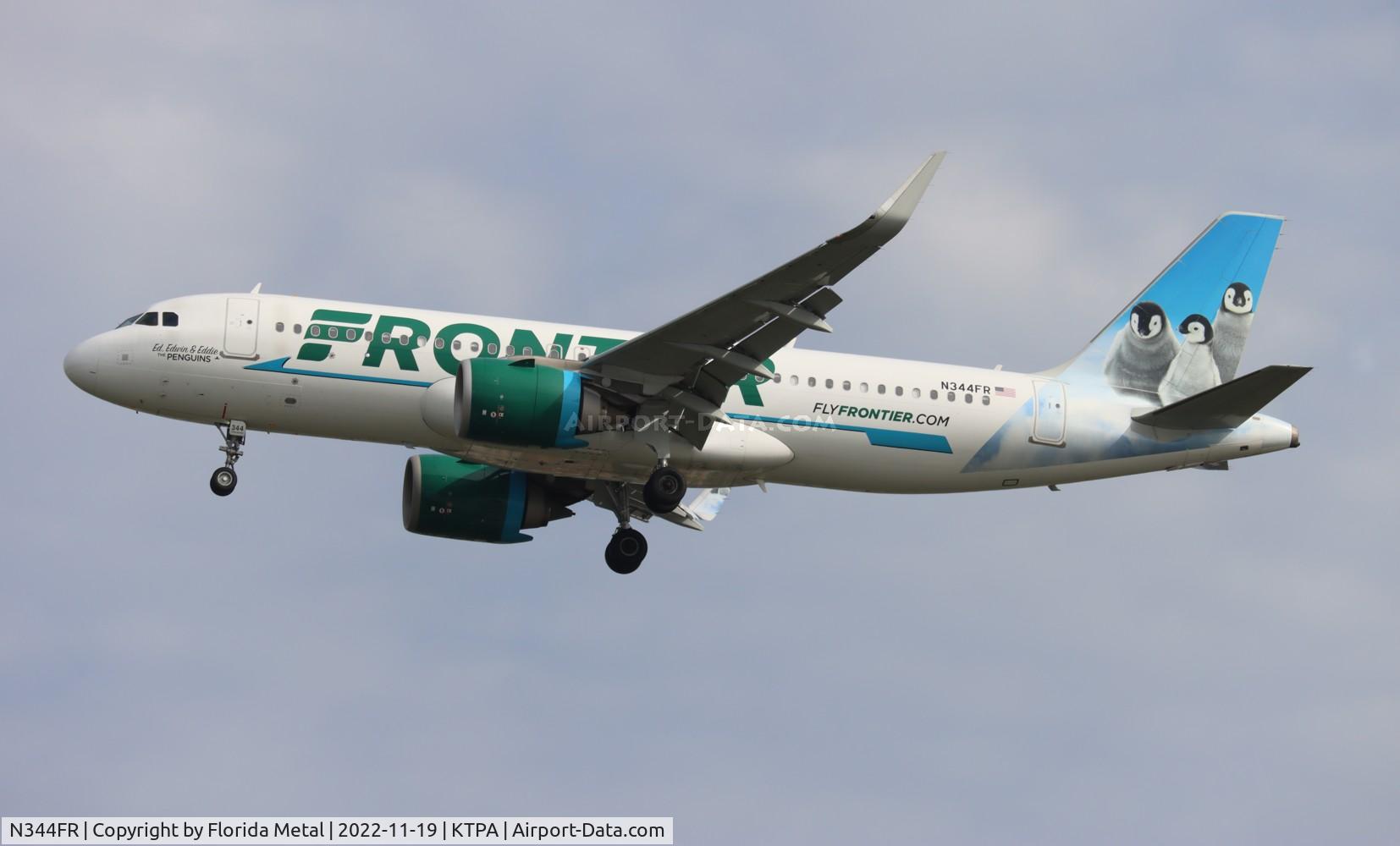 N344FR, 2018 Airbus A320-251N C/N 8639, FFT A32N Ed, Edwine and Eddie zx CVG-TPA