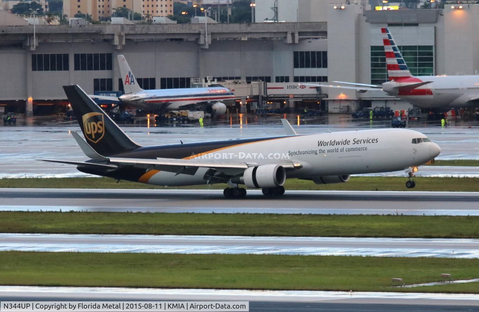 N344UP, 2011 Boeing 767-34AF C/N 37866, UPS 767-300F zx SDQ-MIA