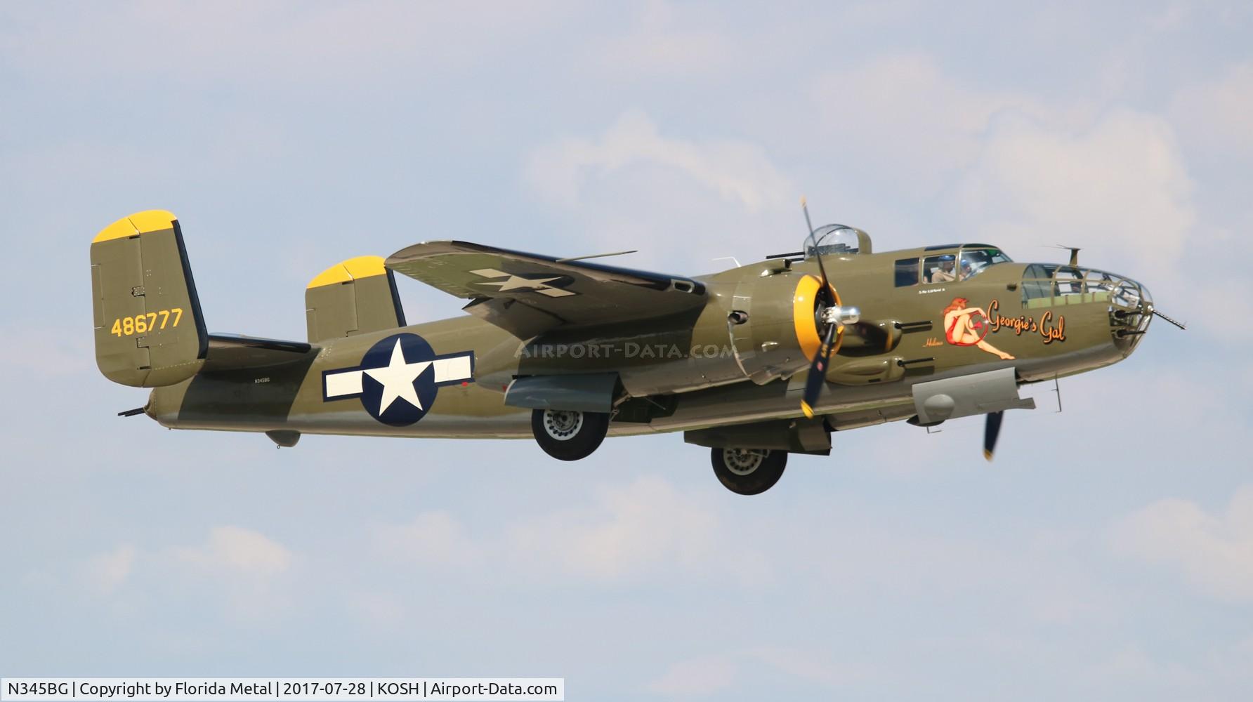N345BG, 1944 North American TB-25N Mitchell C/N 108-47531, B-25 Georgie's Gal zx OSH 2017